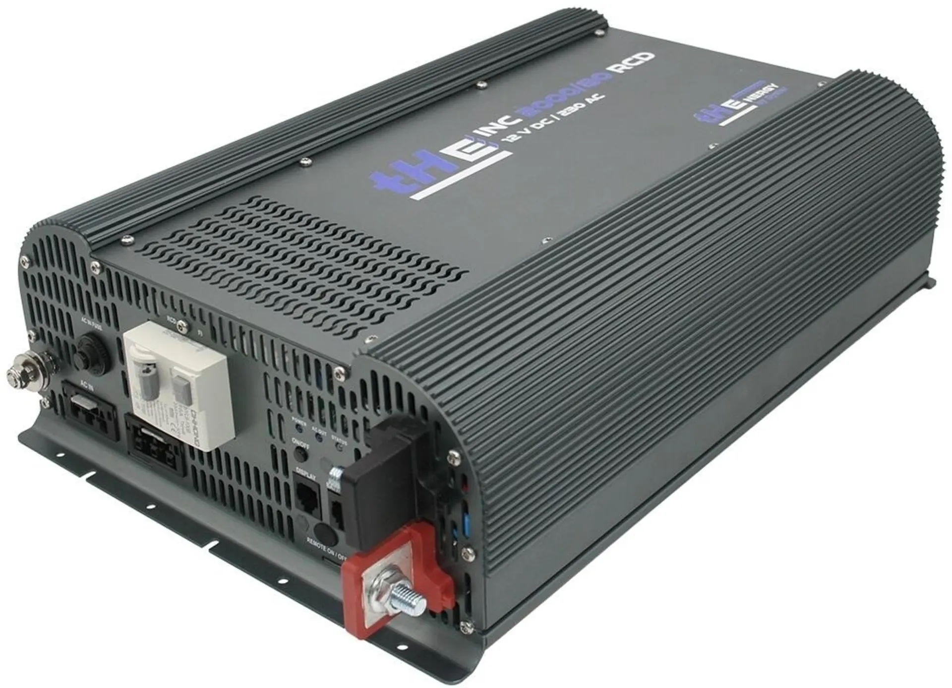 Onduleur tHE INC 2000 / 80 A (courant de charge max.) avec circuit de priorité au réseau et disjoncteur différentiel (RCD)
