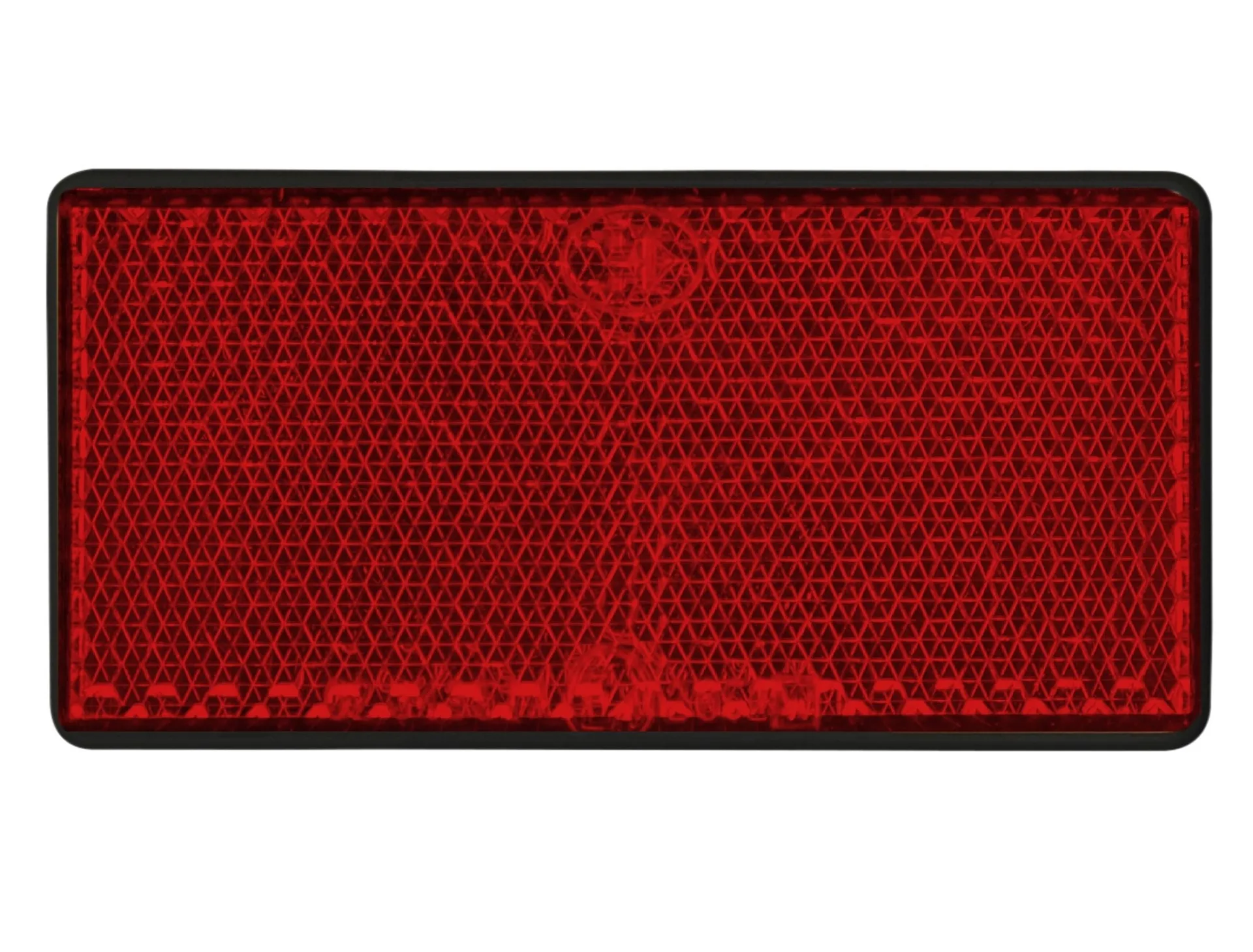Réflecteur LAS carré, 2 pièces, rouge
