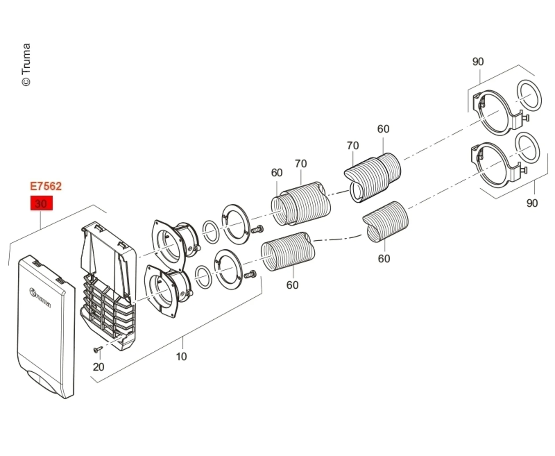Truma Kamingitter mit Deckel