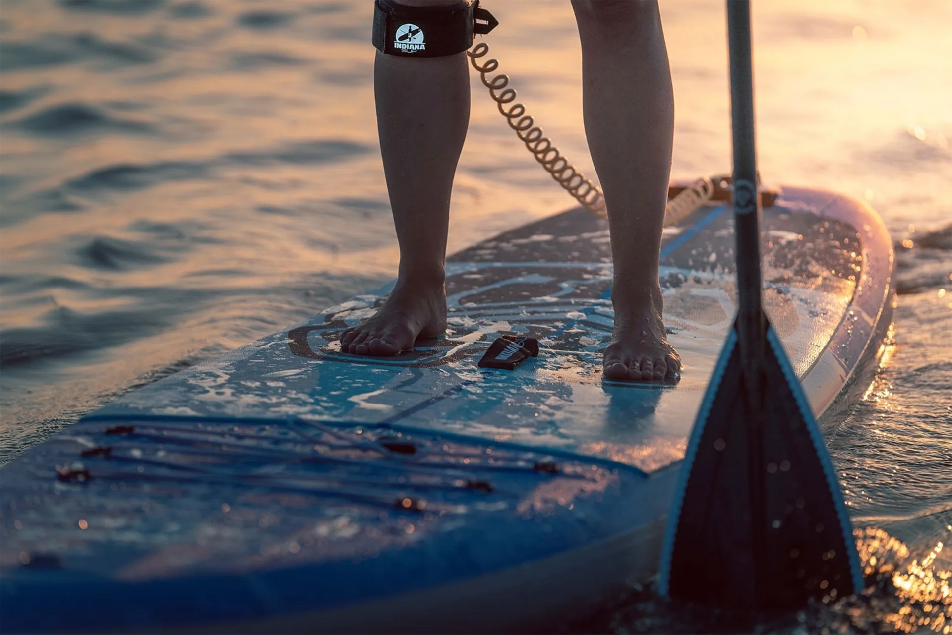 Indiana 10'6 Family Pack aufblasbares Stand Up Paddling-Board inkl. Paddel und Luftpumpe Blau