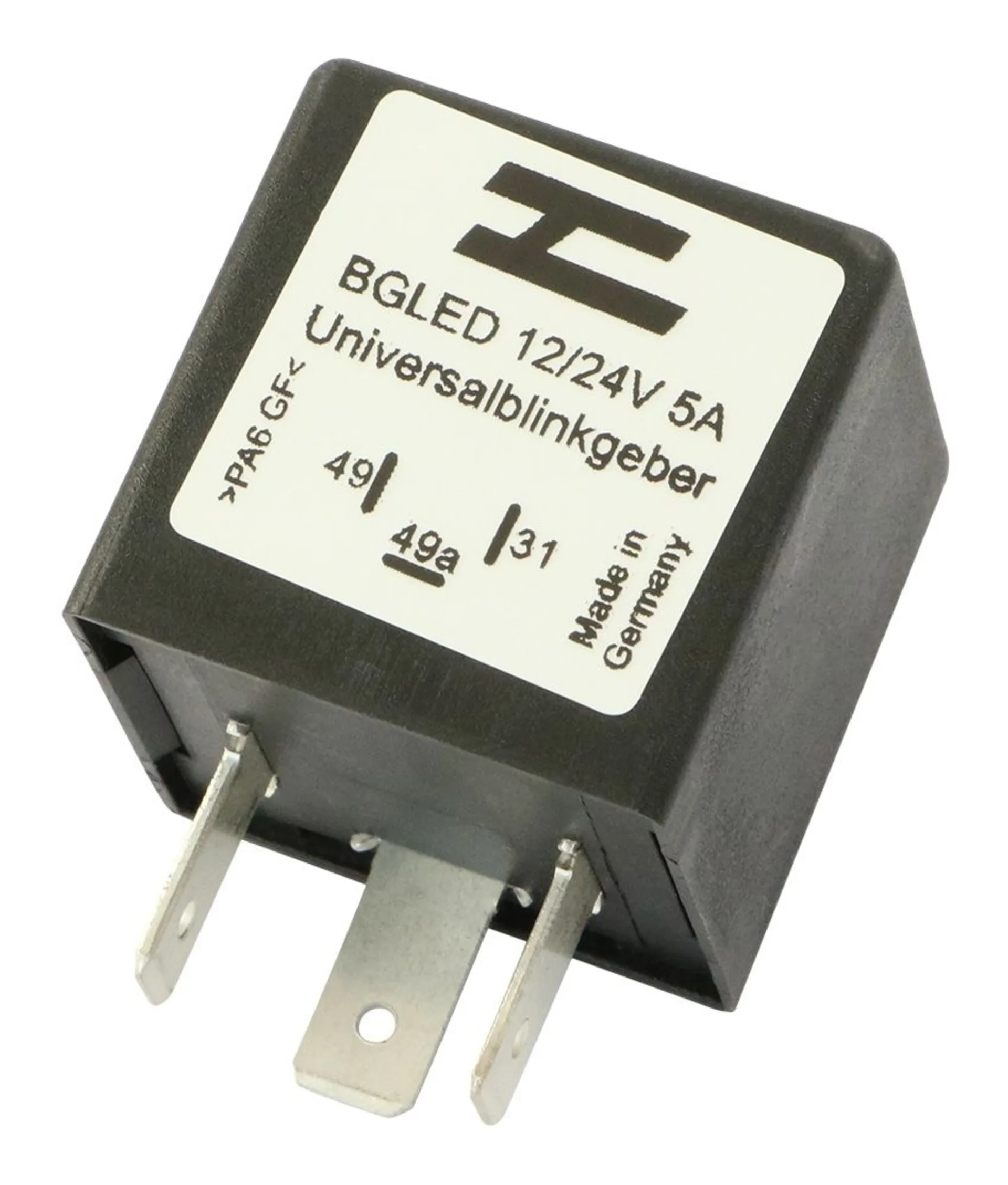 Univ. LED Blinkgeber 12/24 V lastunabhängig für LED-Leuchten -5 A, 12 V -50 W, 24 V -120 W