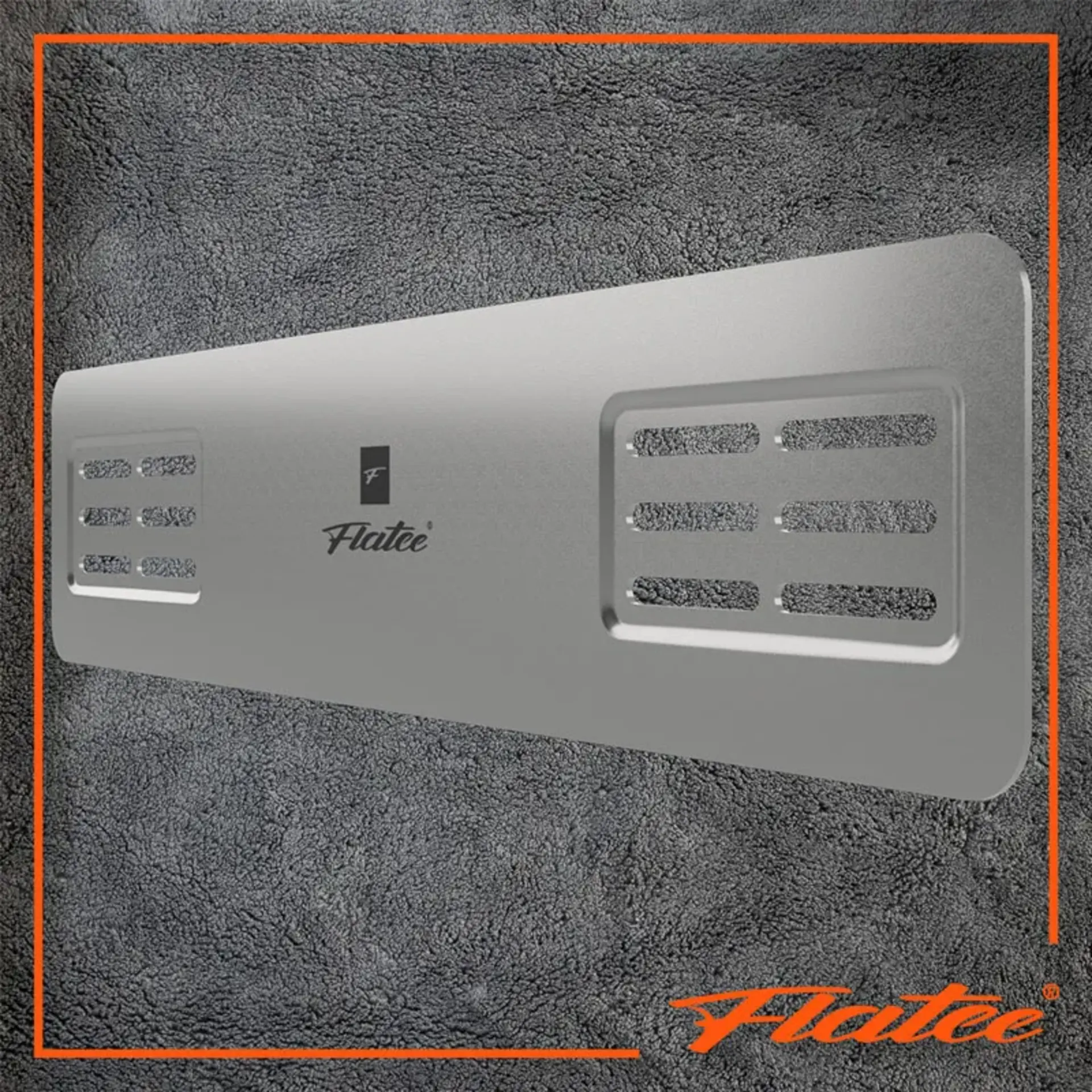 Flatee Montageplatte für Fahrzeugheck - Inox