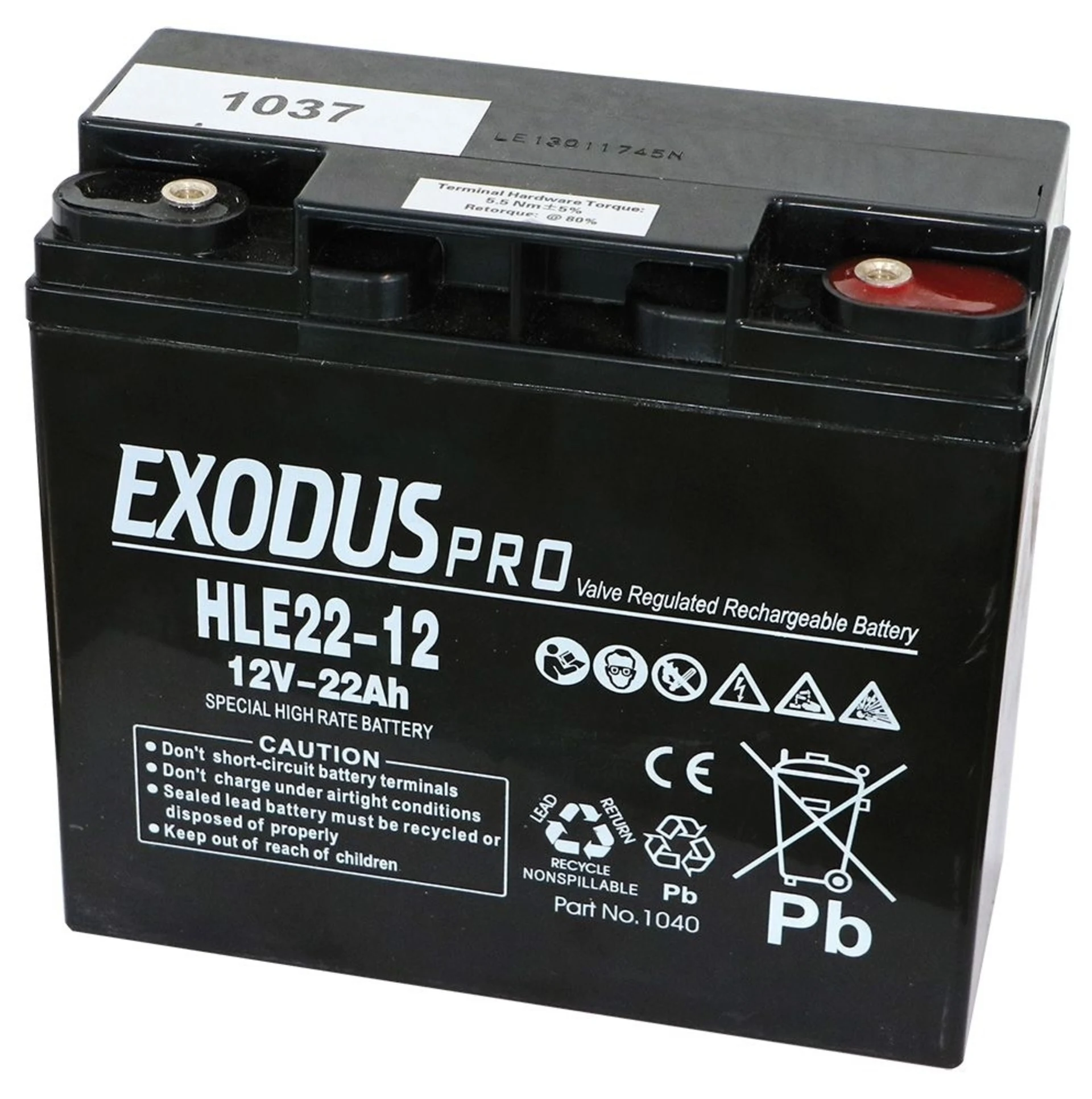 Batterie 12V, 2500A 22Ah pour booster LEProf