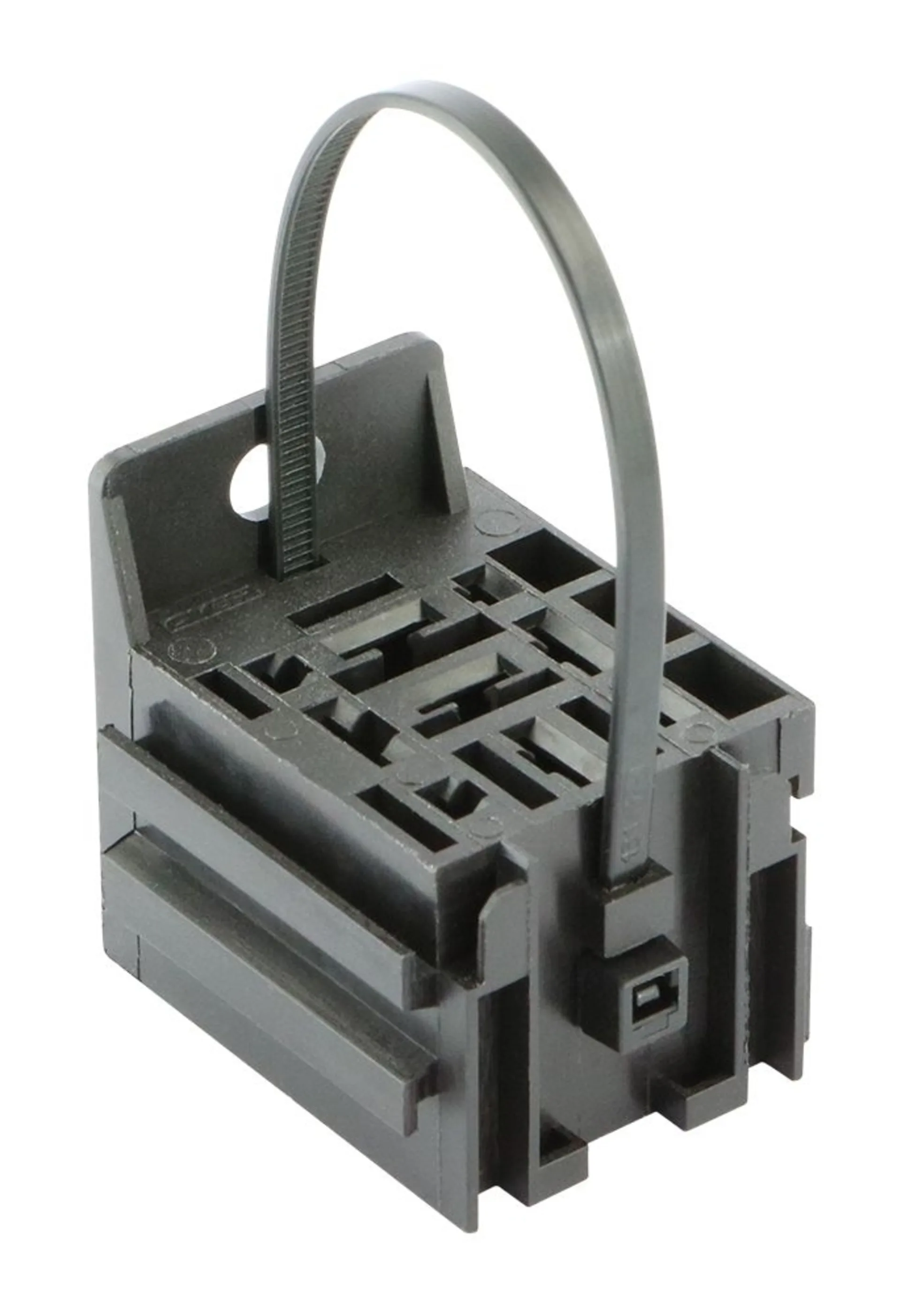 Socle pour mini-relais universel avec attache-câble
