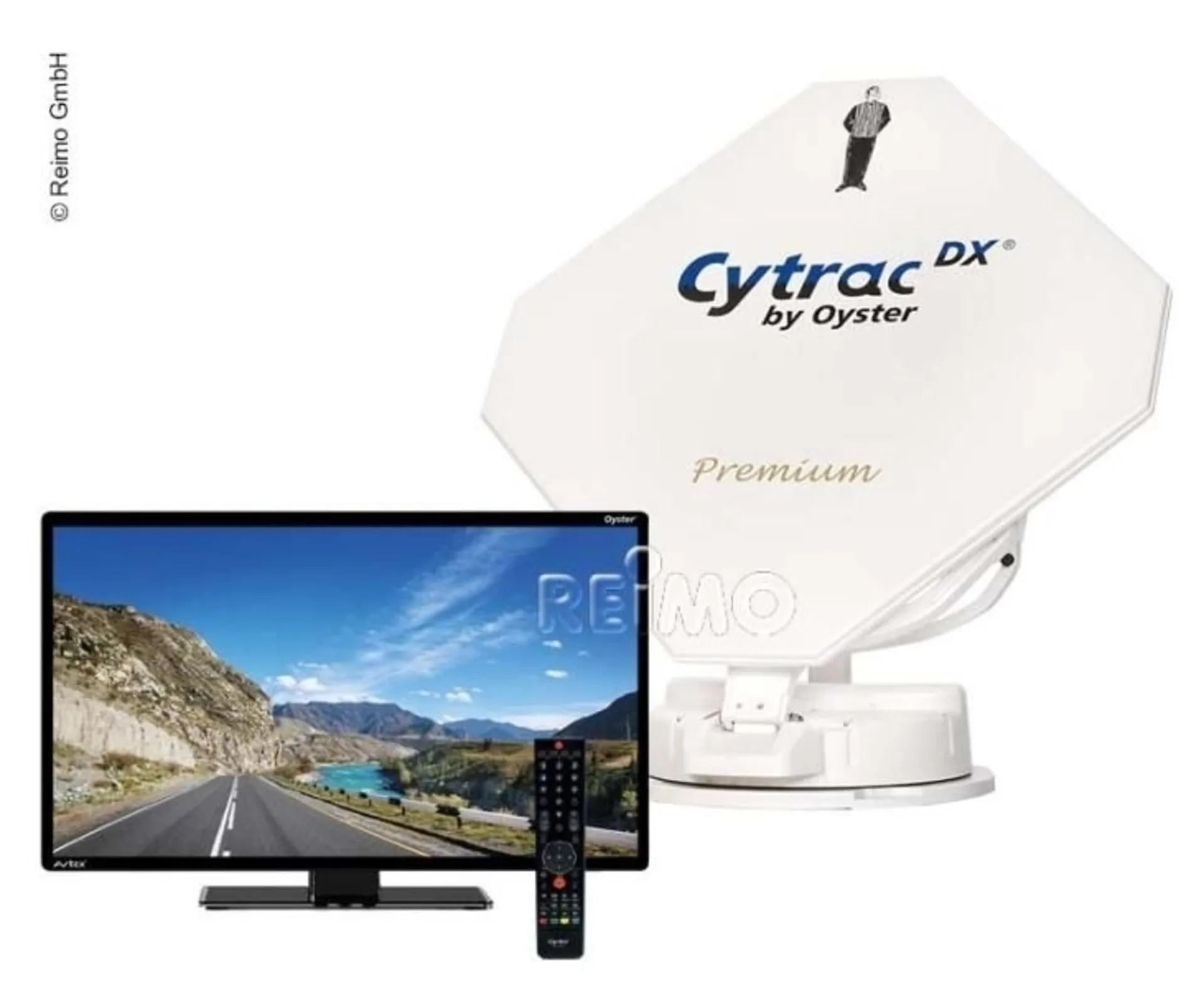 Sat-Flachantenne Cytrac® DX Twin Premium +21,5"Oys