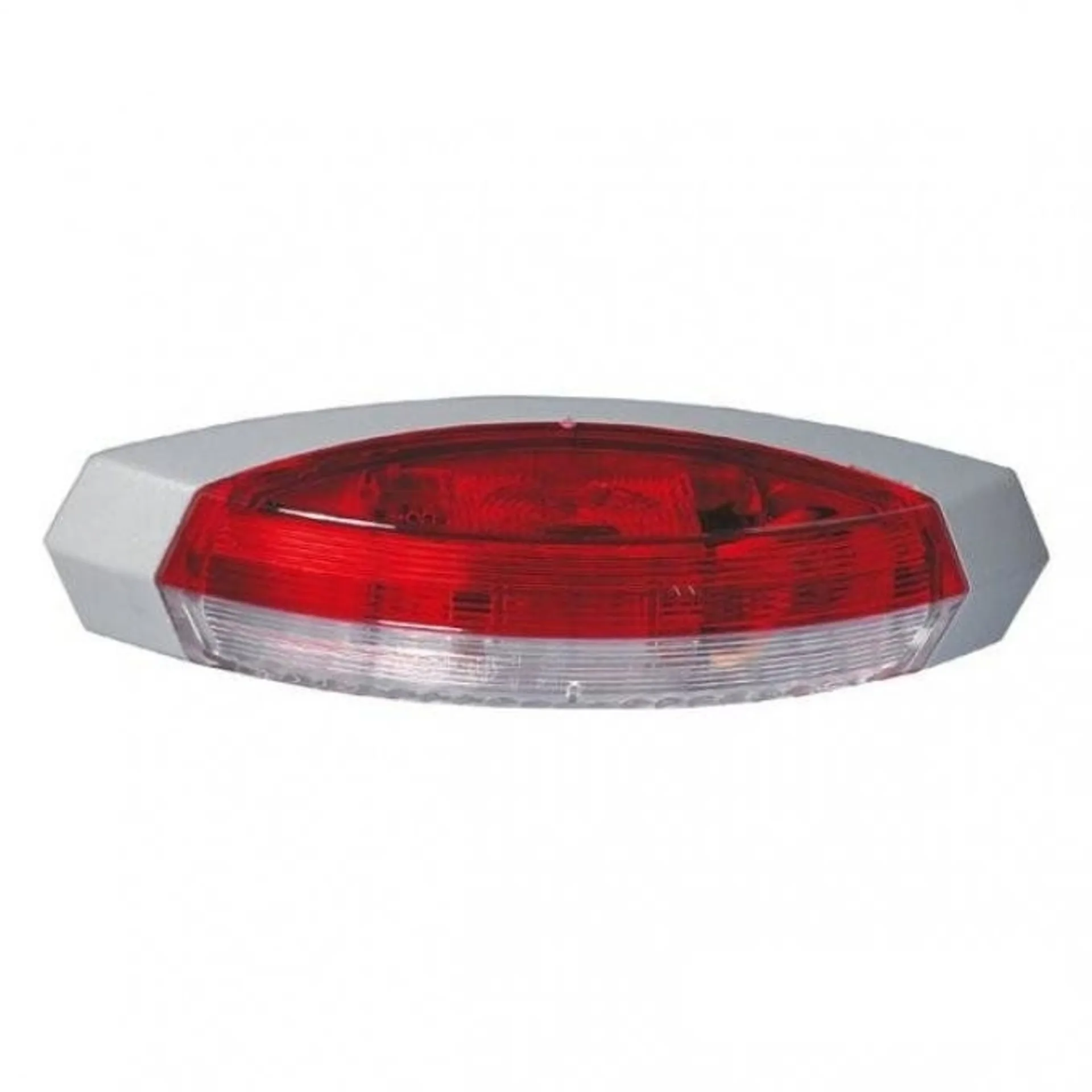 Feu d'encombrement rouge/blanc droit