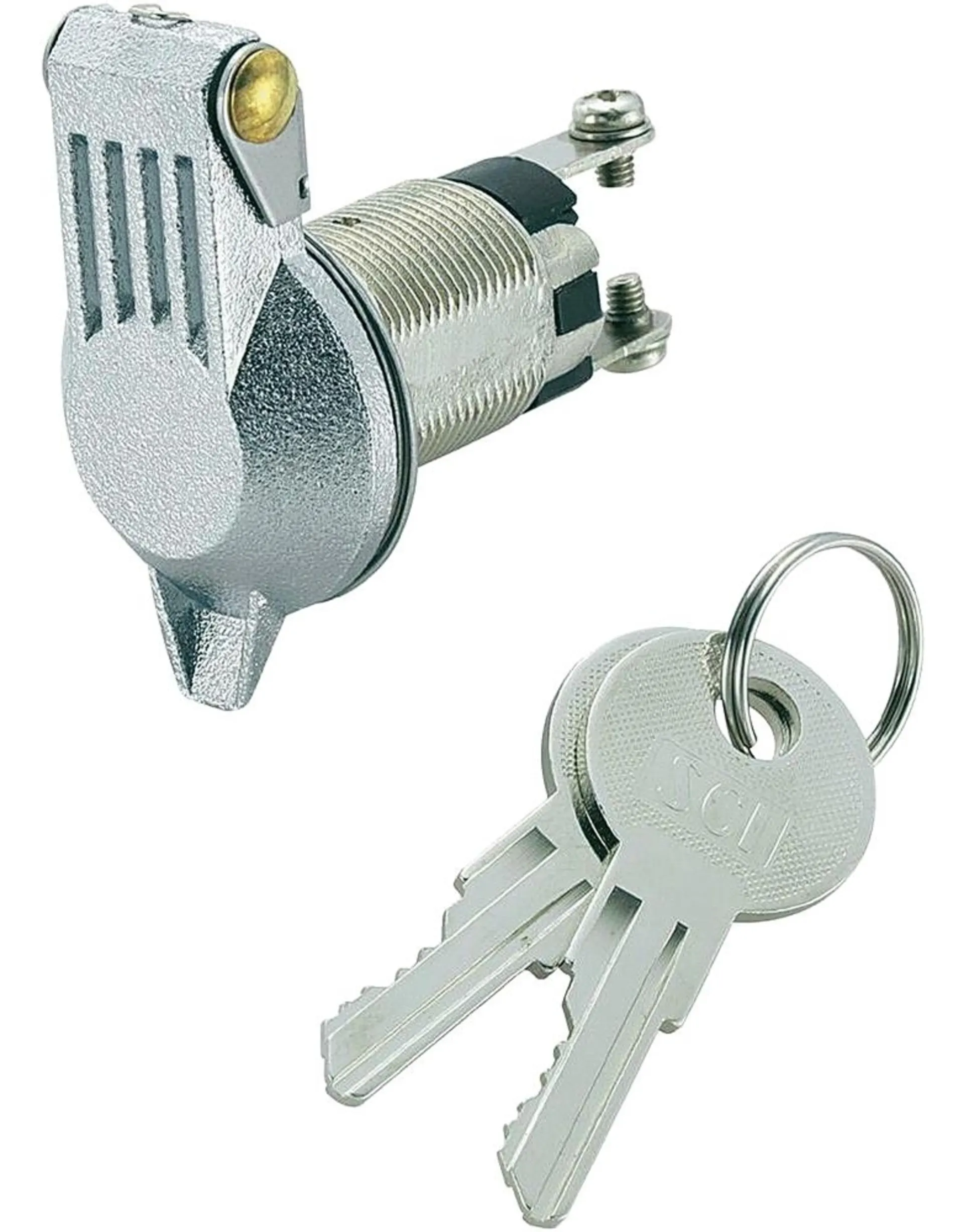 Schlüsselschalter ein-aus 0 - 1 / Einbau ø 19.2 mm / mit Klappdeckel