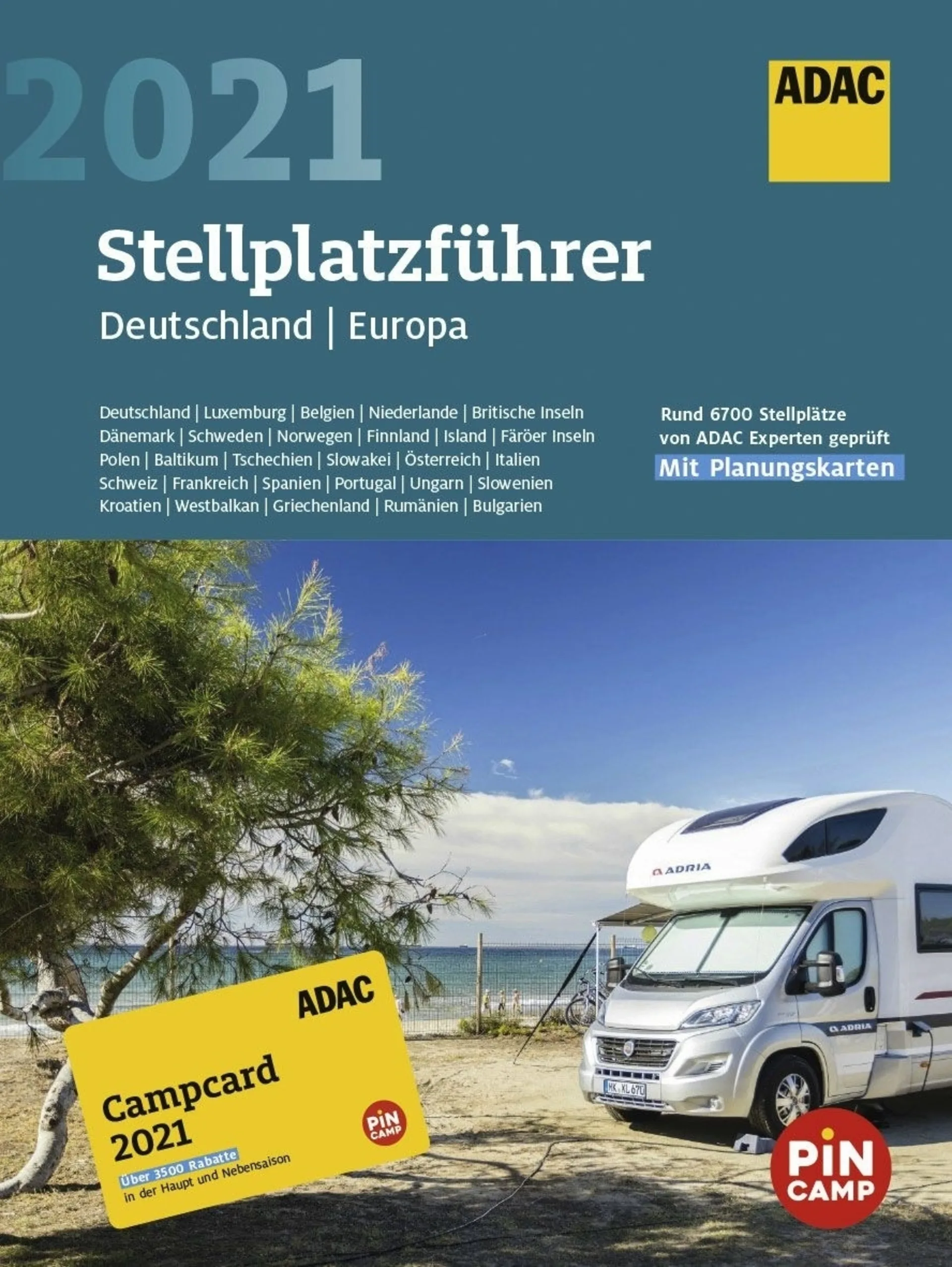 ADAC Stellplatzführer Deutschland / Europa 2021 inkl. Campcard