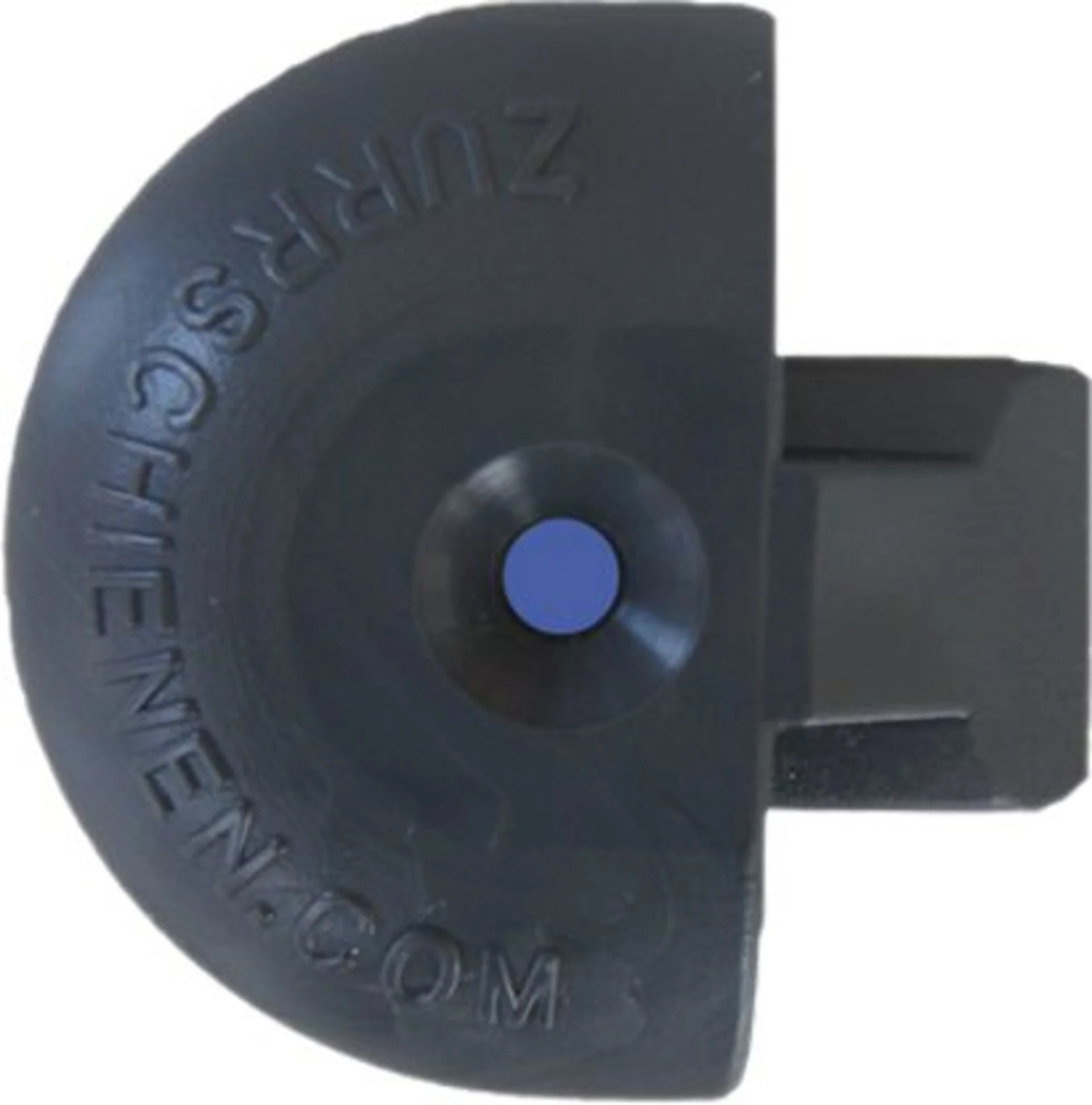 Endstück rund schwarz für Zurrschiene 224