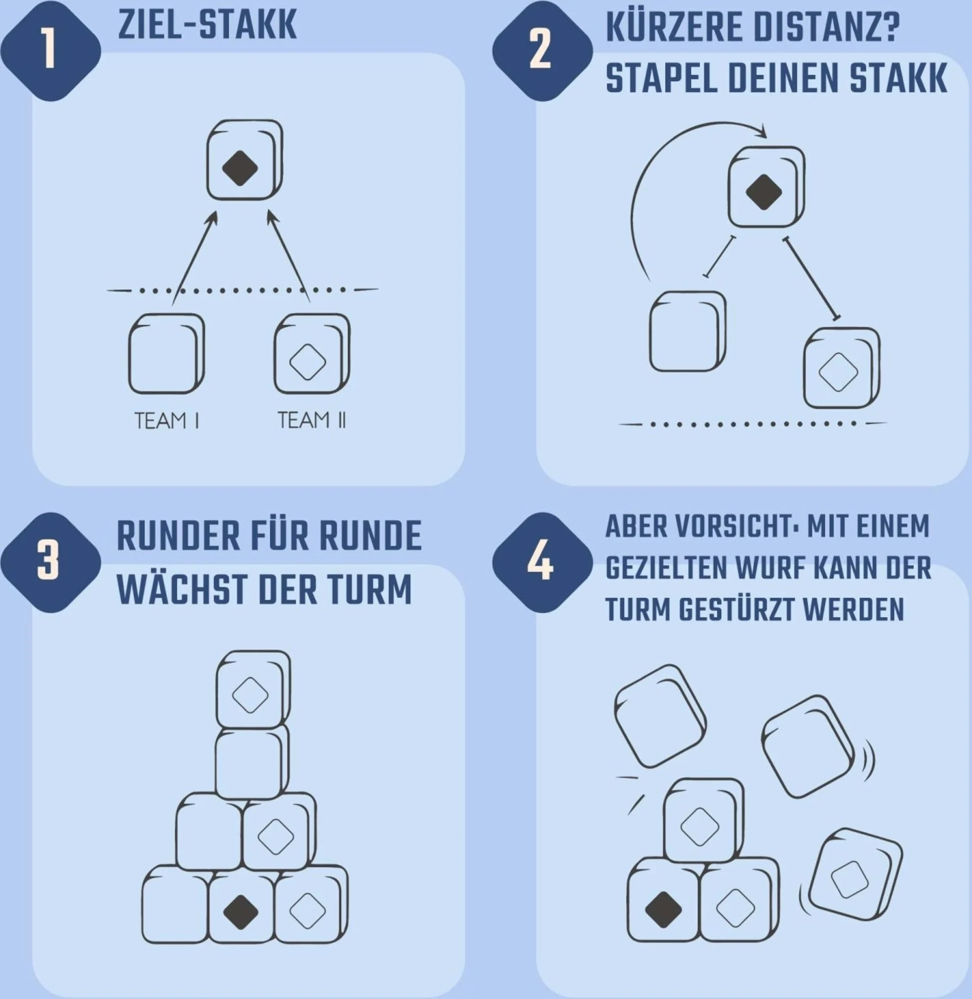 STAKK | Das Neue Outdoor-Wurfspiel | Geschicklichk