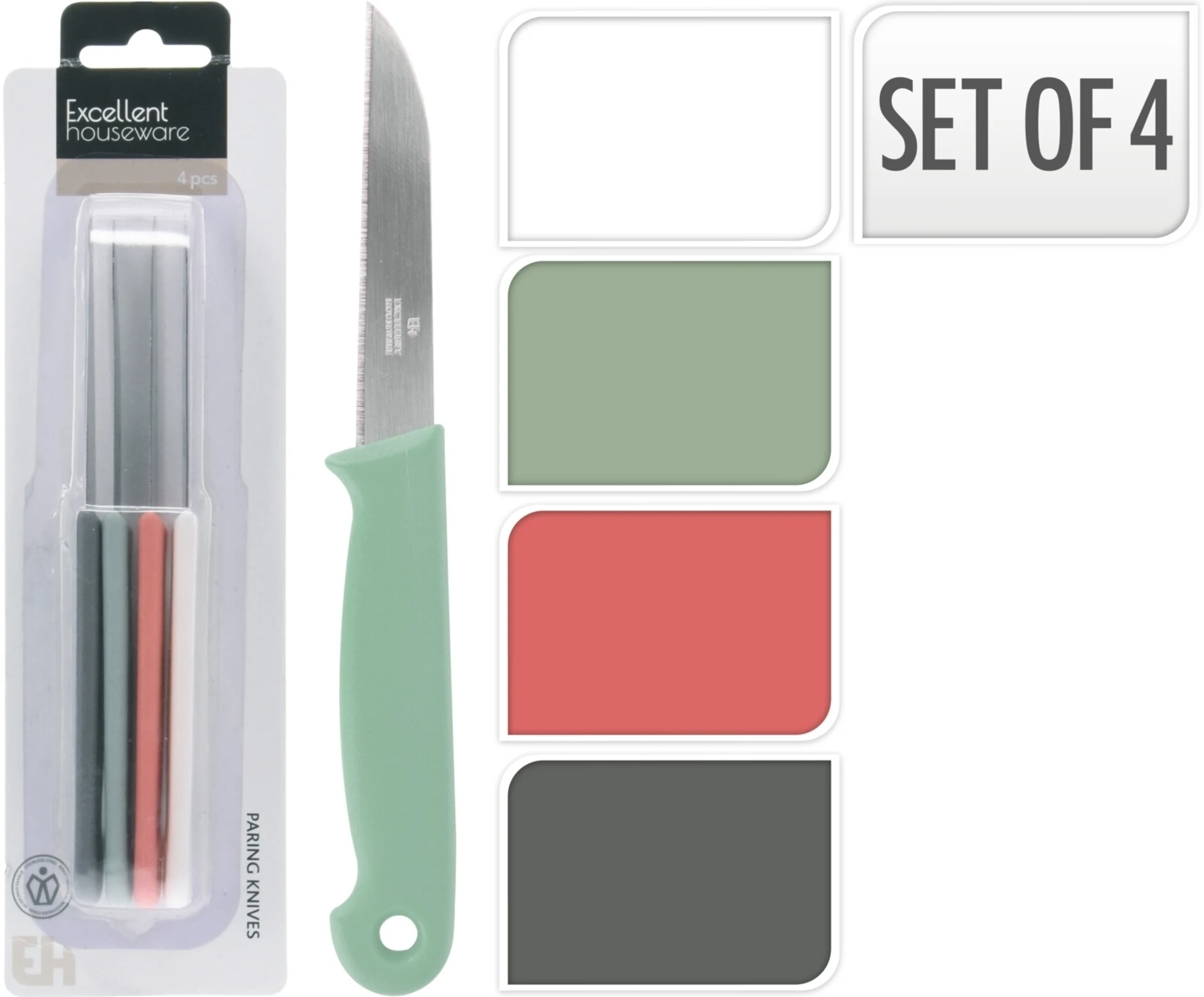 Schälmesser Set 4tlg.