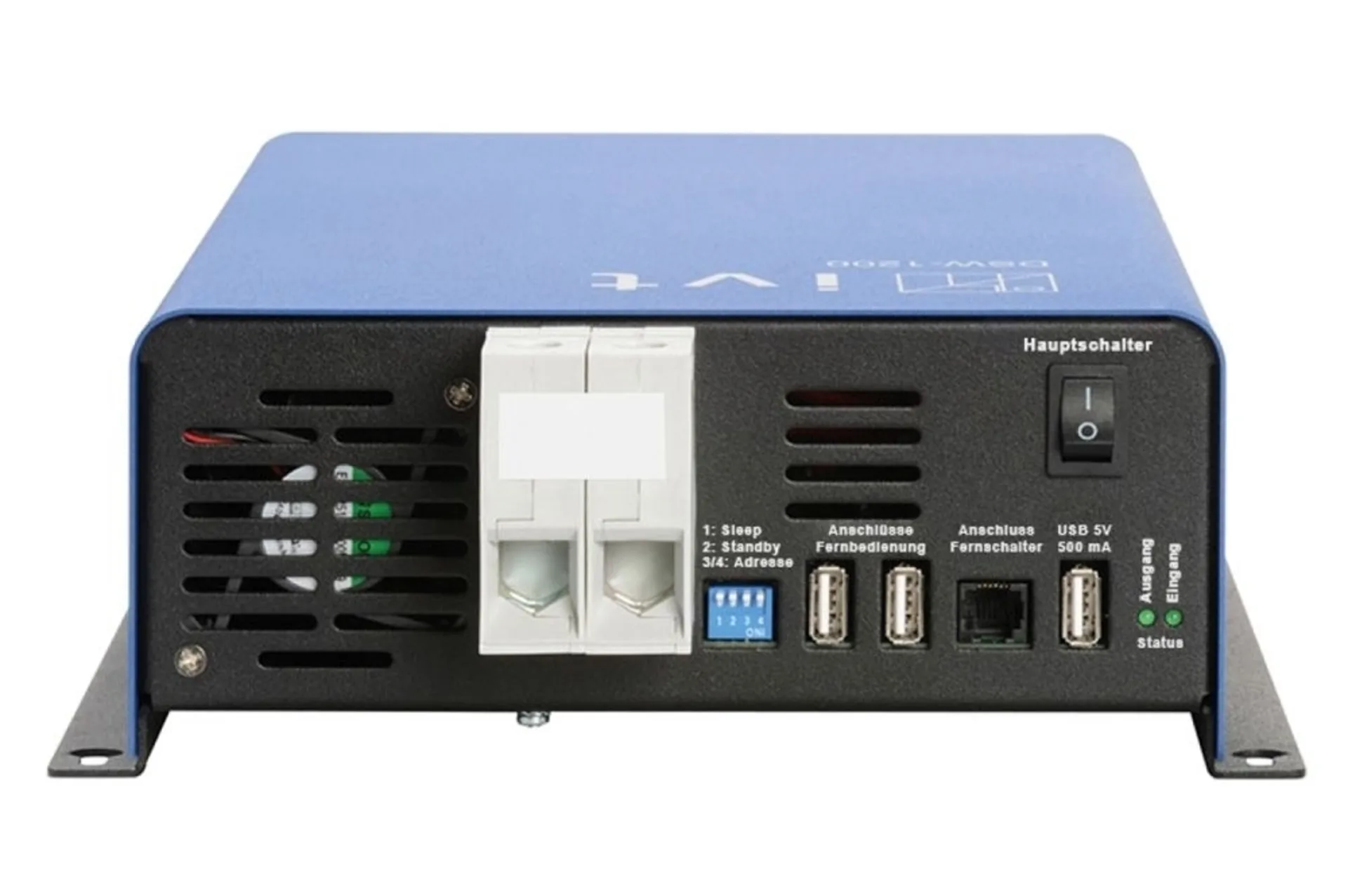 Sinus-Wechselrichter 24->230V 1200W 391x234x88mm