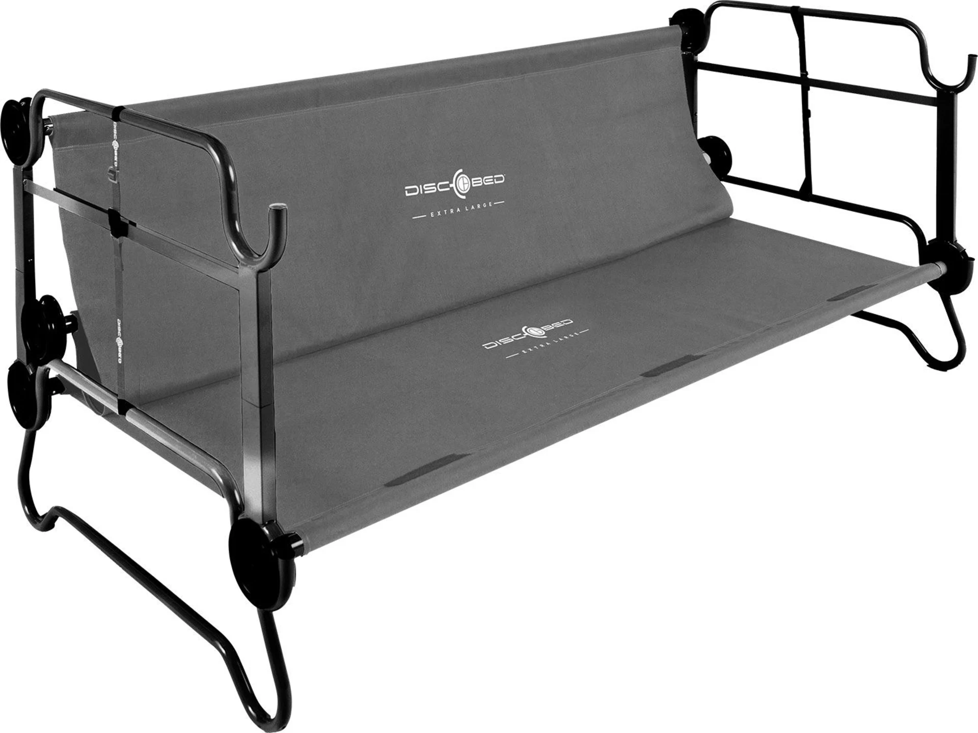 Disc-O-Bed Lit superposé avec poches latérales XL Anthracite