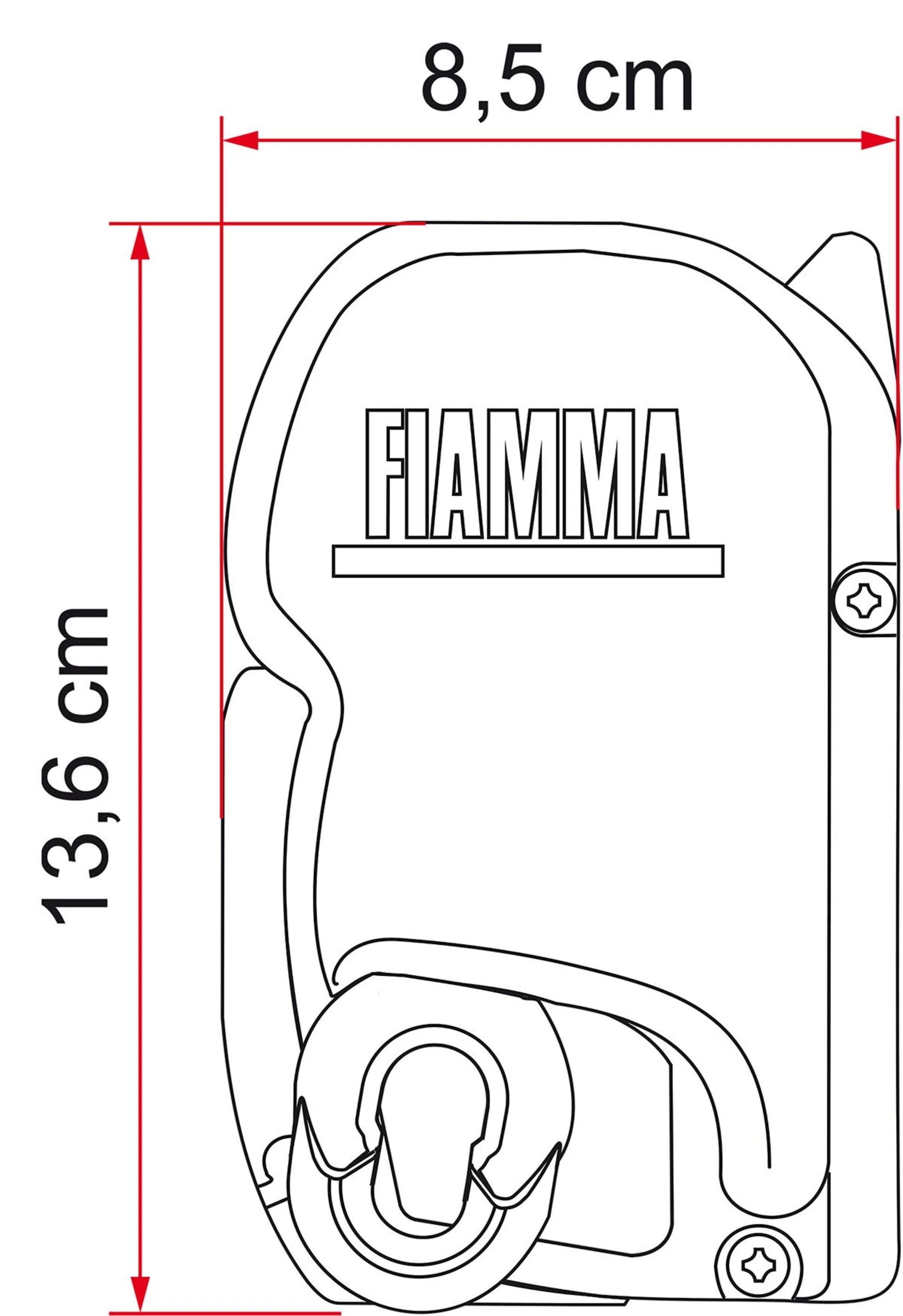 Fiamma Wandmarkise F45s 450 cm (Titanium / Royal Grey)