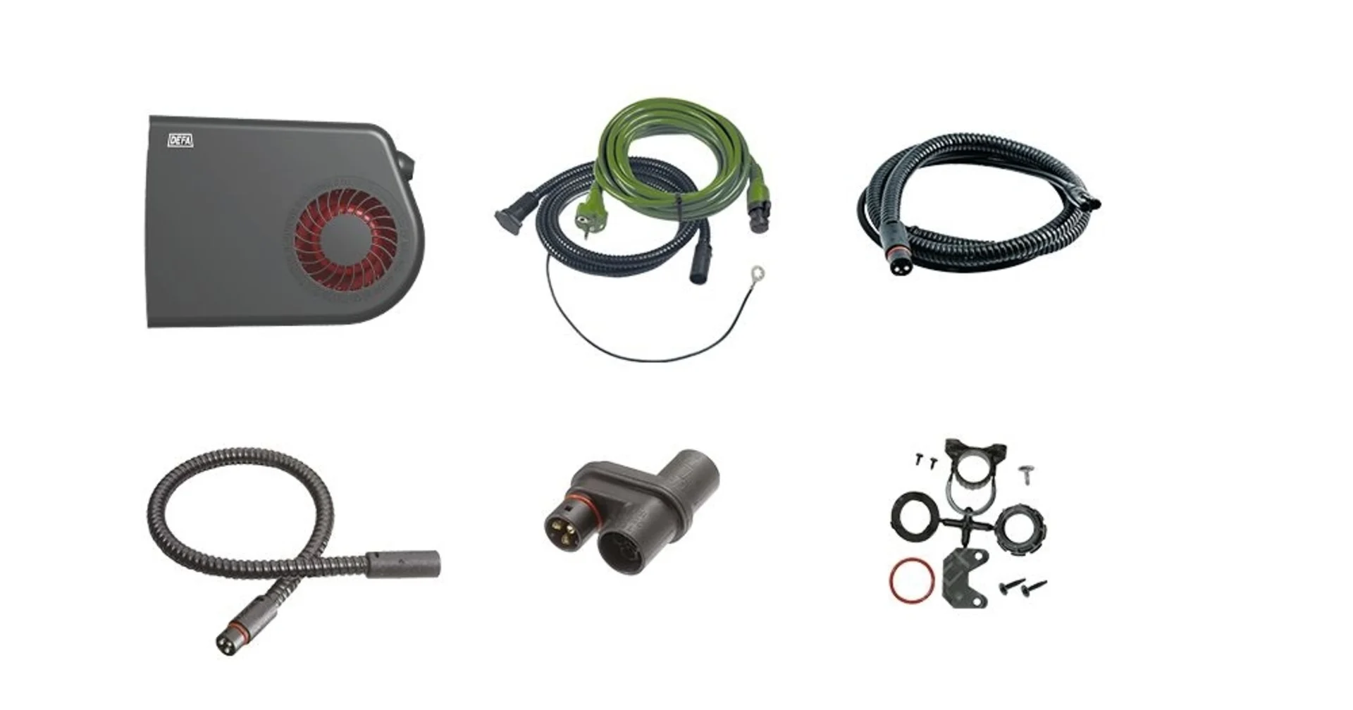 DEFA - Termini II 1900 Heizlüfter-Kit 230 VAC, 1’900 W, Komplett-Set