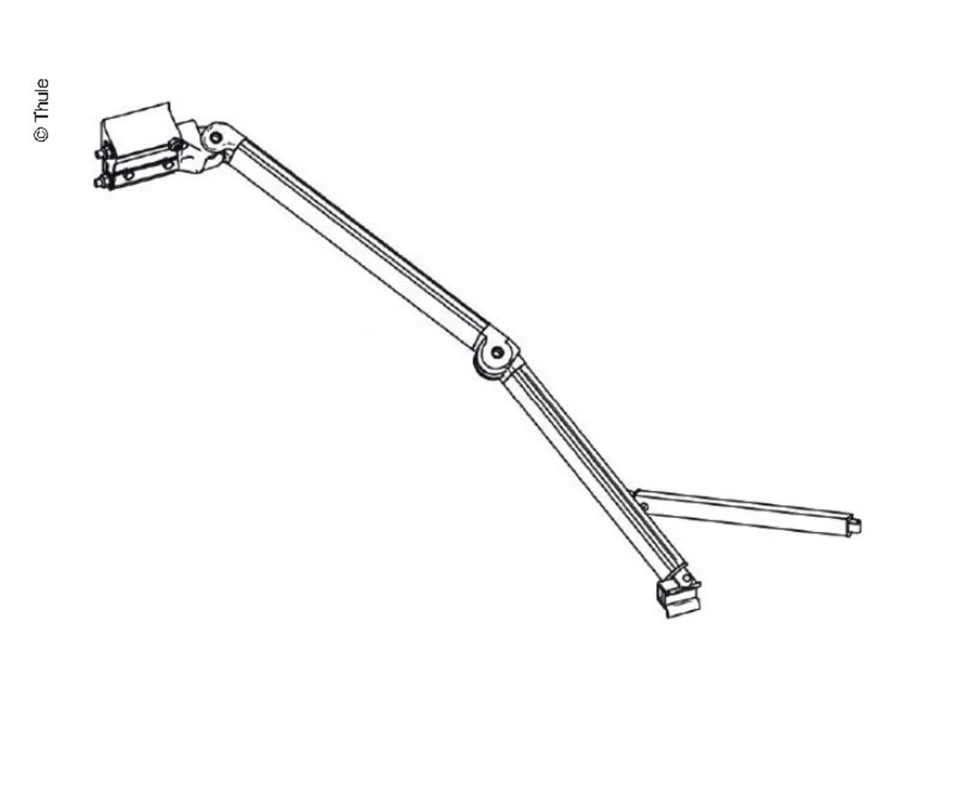 Thule Gelenkarm links für Markise Omnistor 8000 ab 4 Meter - Thule Ersatzteilnummer 1500602059
