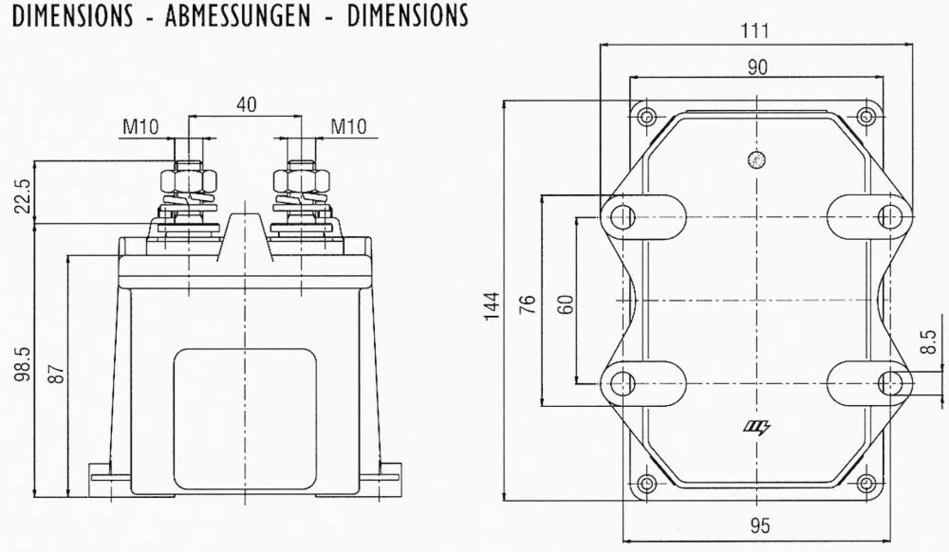 Elektr. Batterietrennschalter 12 V