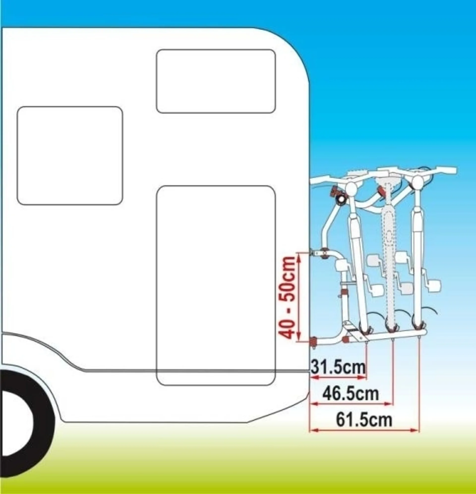 Heckträger Carry Bike CL für 2 Räder Heckträger Carry Bike CL für 2 Räder