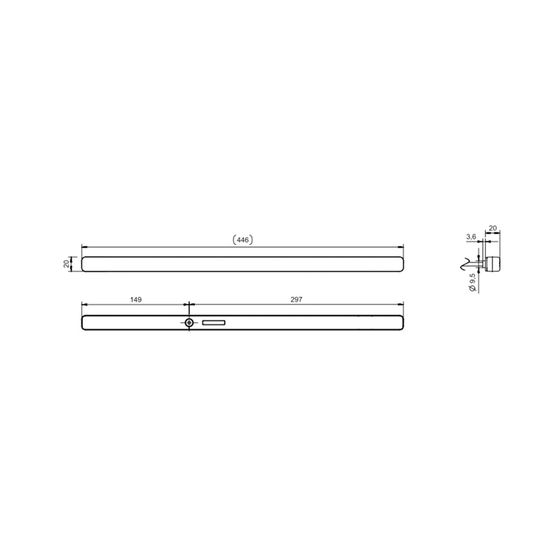 Jokon ZHBL 40L LED Zusatzbremsleuchte 12 V - rot