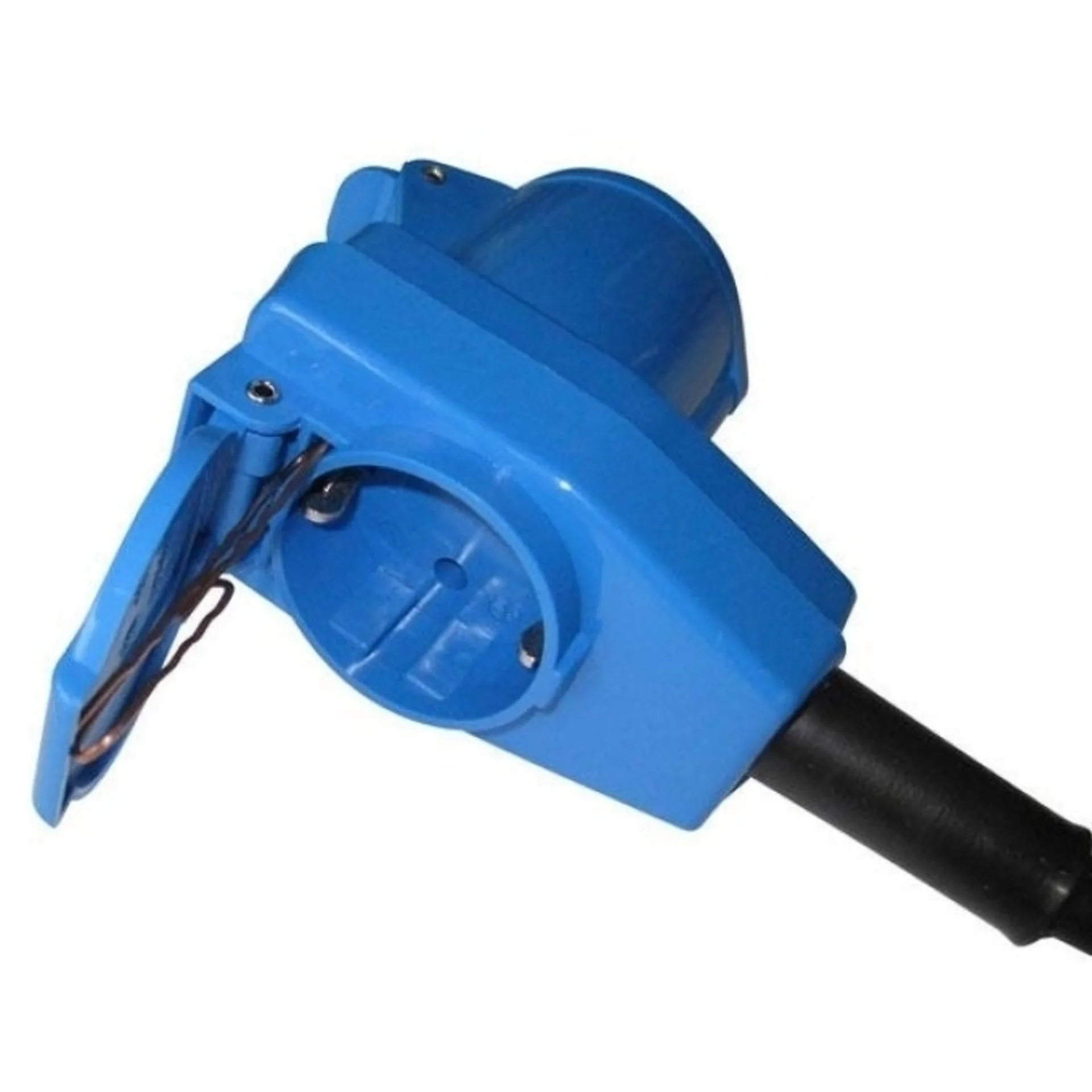 Adaptateur CEE prise coudée fiche à contact de protection 1,5 m Adaptateur CEE prise coudée fiche à contact de protection 1,5 m