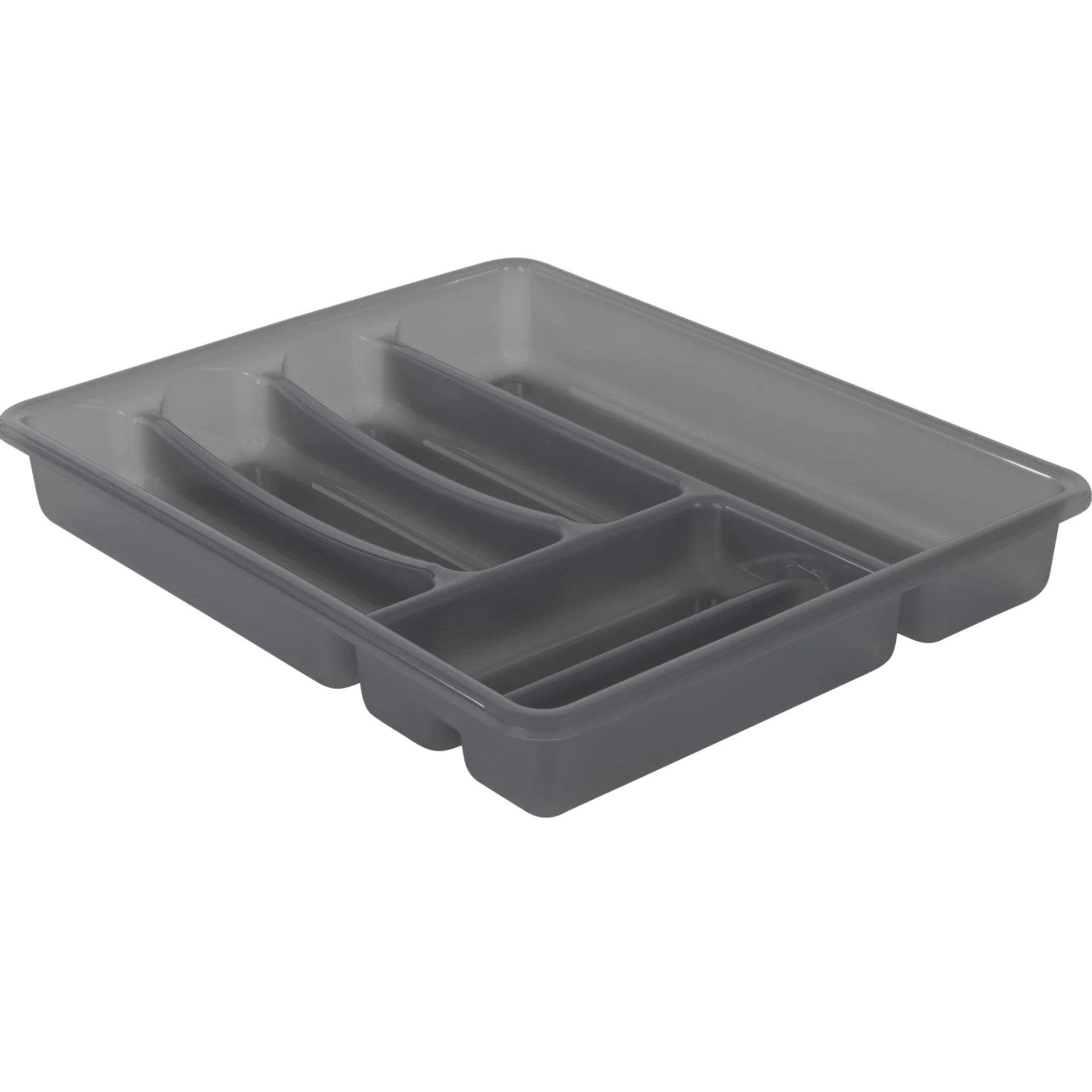 Rotho Basic Besteckkasten 6 Fächer anthrazit Rotho Basic Besteckkasten 6 Fächer anthrazit