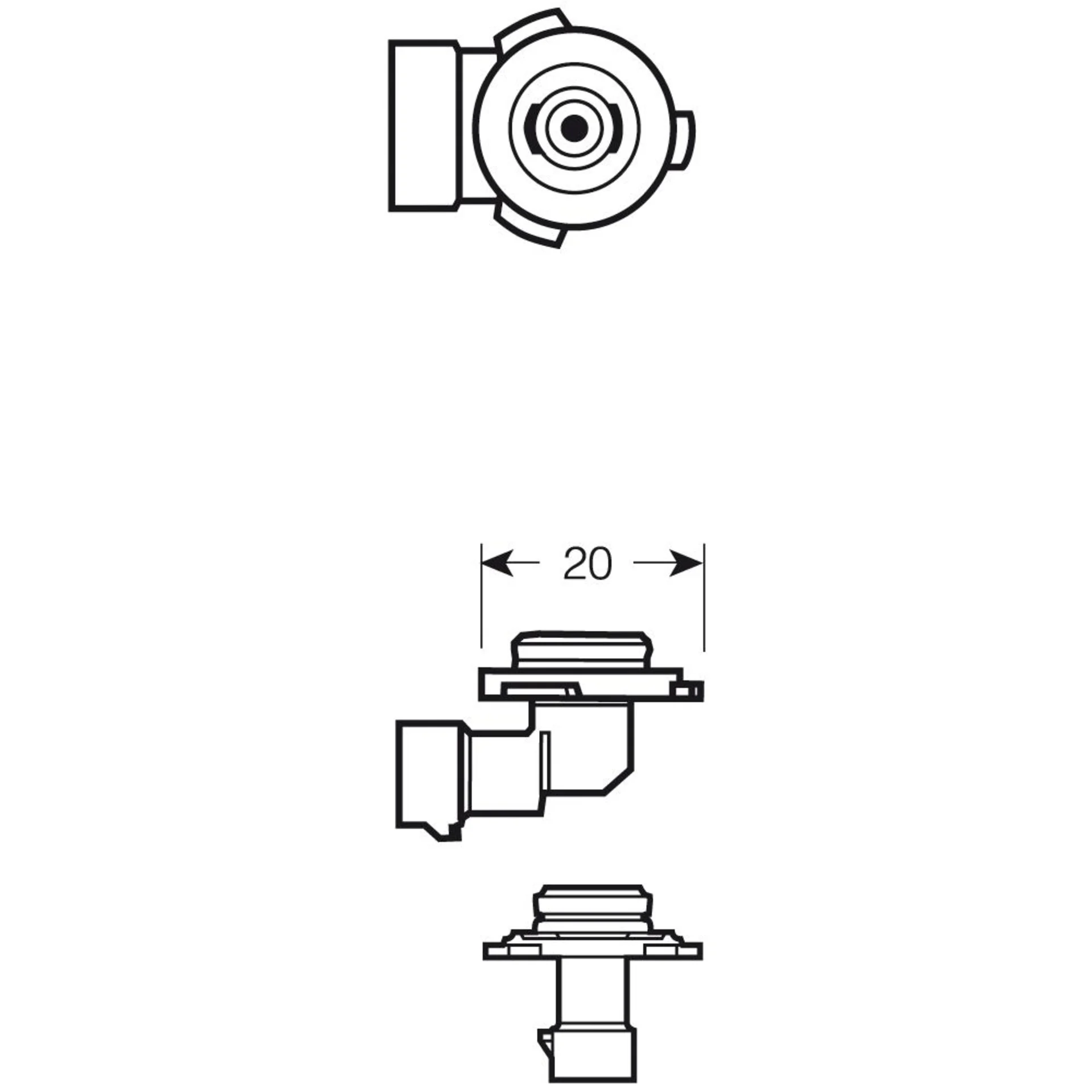 Osram Halogenlampe HB3 12V 60W P20d