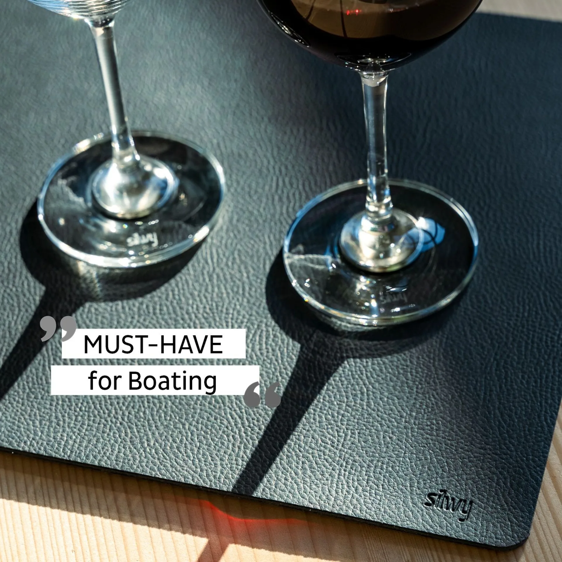 silwy® Tapis de métal nano-gel BLACK pour verres magnétiques