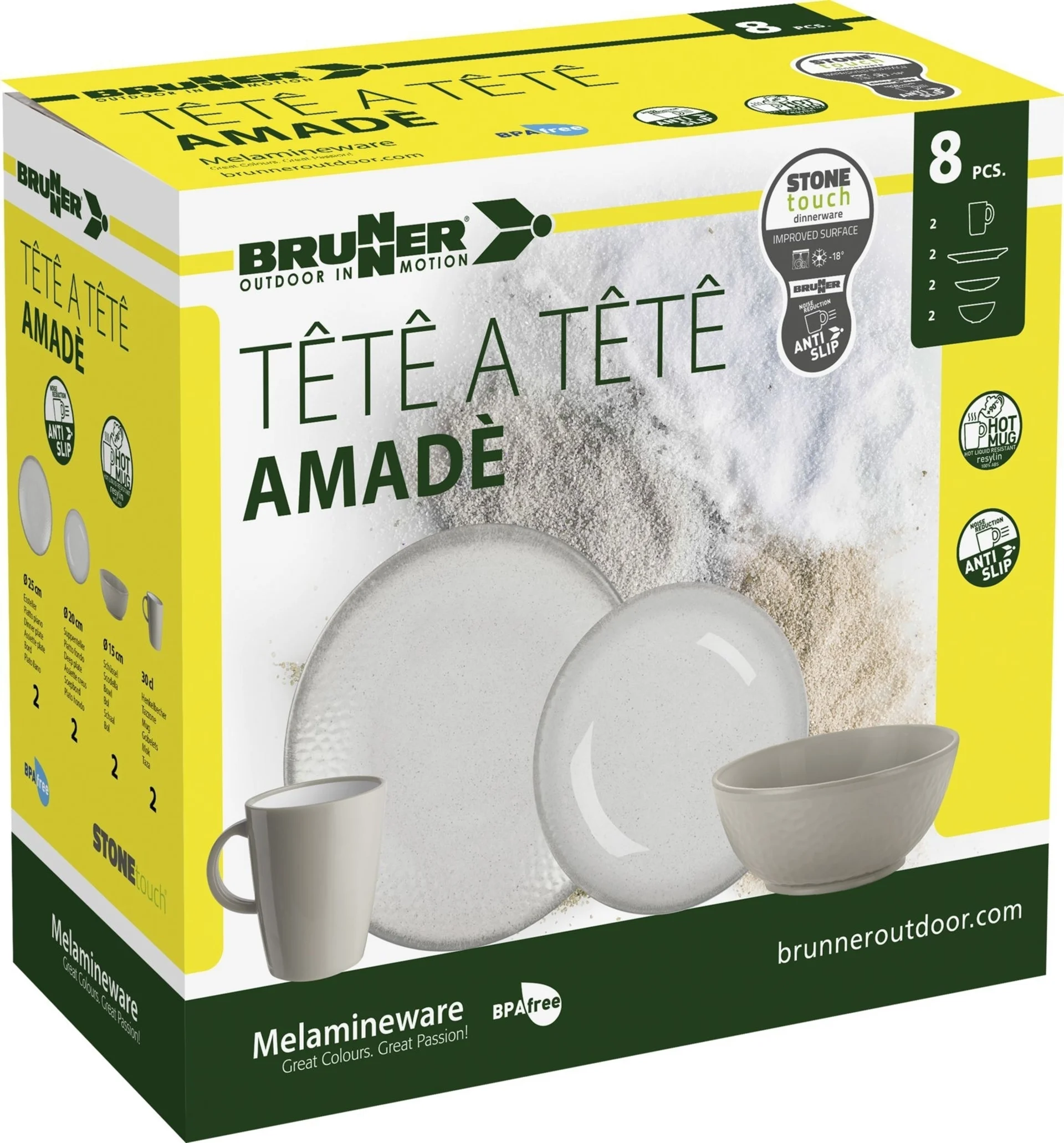 Set tête-à-tête Amadè 8 pcs
