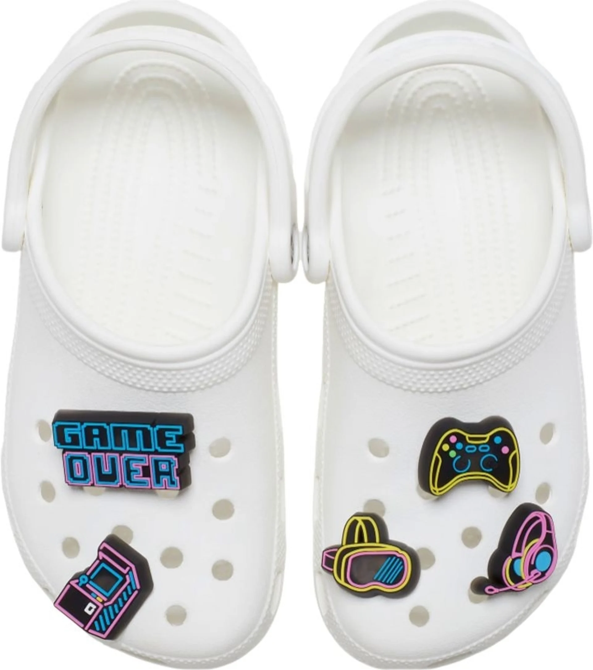 Crocs Jibbitz Lights Up Neon Gamer - Lot de 5 décorations pour chaussures Crocs Jibbitz Lights Up Neon Gamer - Lot de 5 décorations pour chaussures