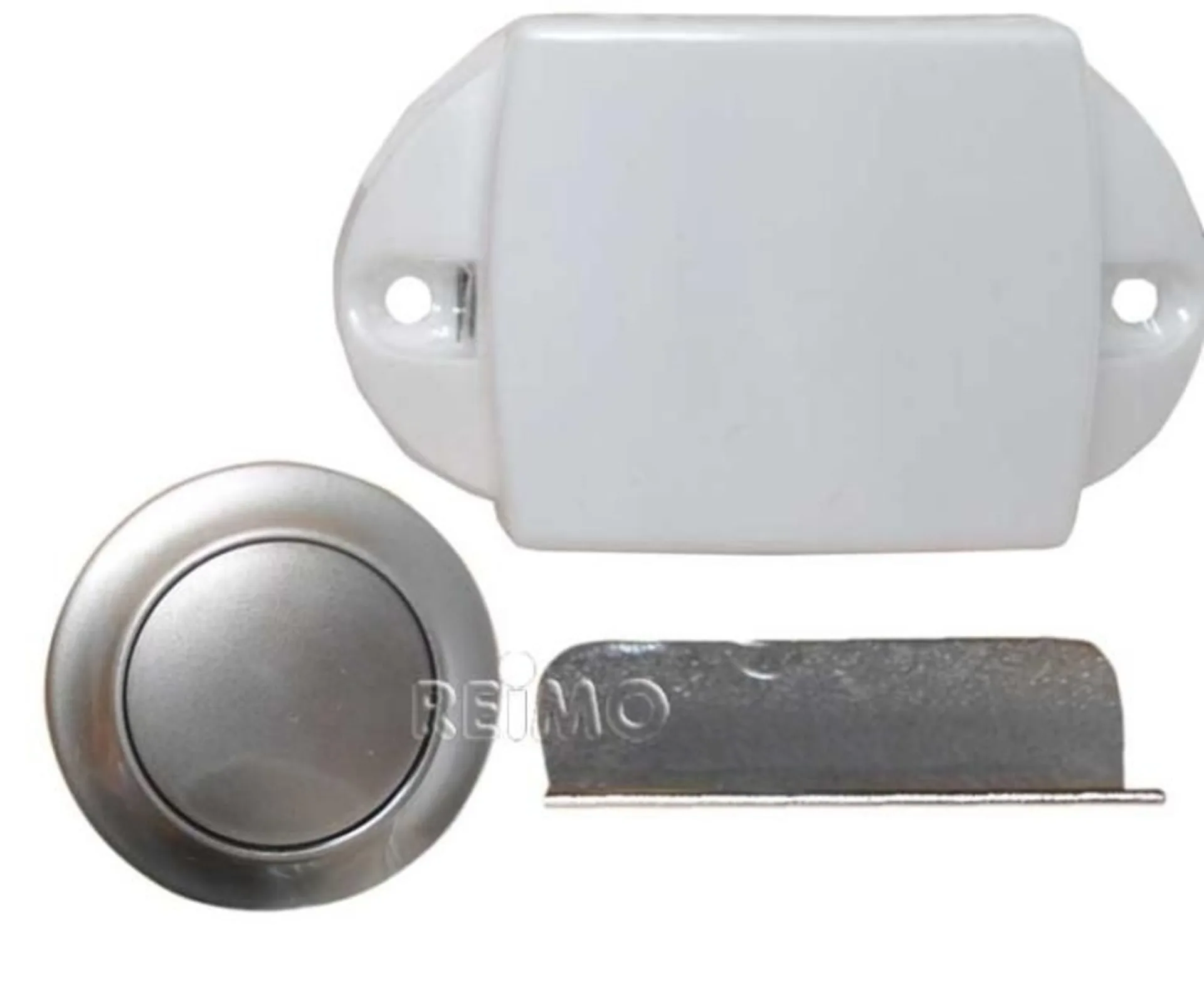 50er Pack Push Lock Kartons in Silber, einseitig verschliessbar