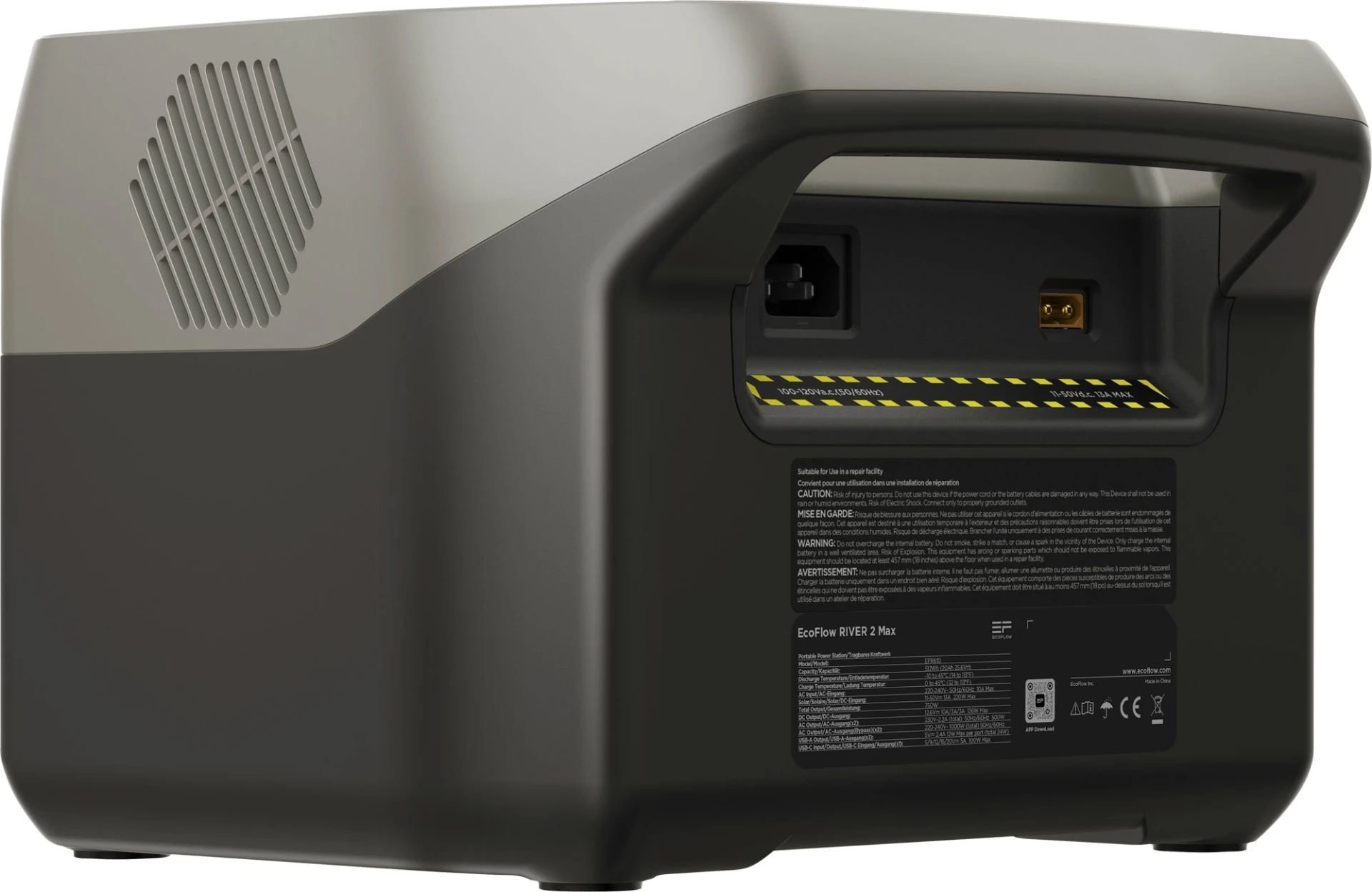 EcoFlow River 2 Max Powerstation 500 W reine Sinuswelle