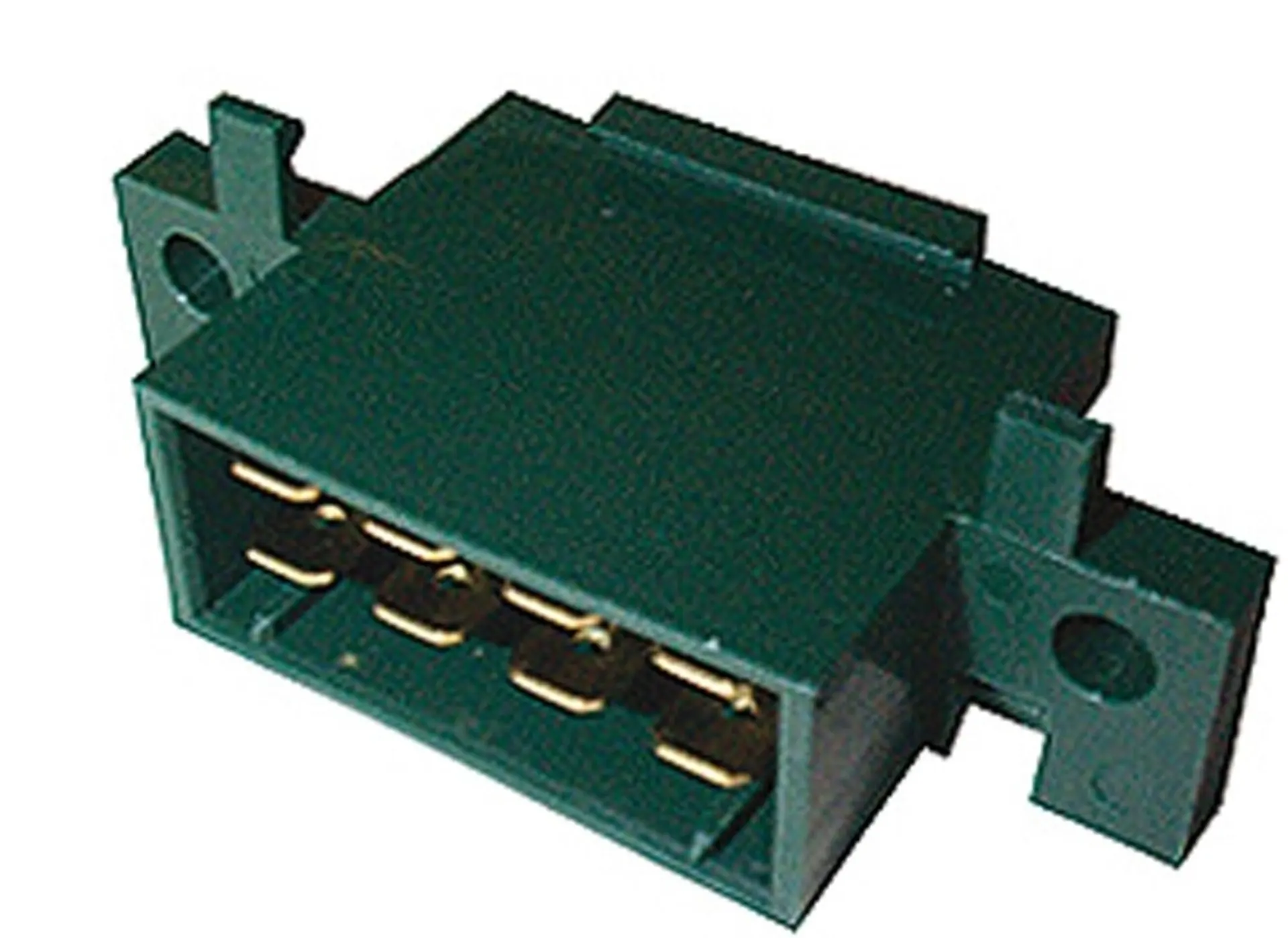 Flachsteck-Element 8-pol. grün Verbinder, 2 x 6.3 mm Flachsteckzungen Flachsteck-Element 8-pol. grün Verbinder, 2 x 6.3 mm Flachsteckzungen