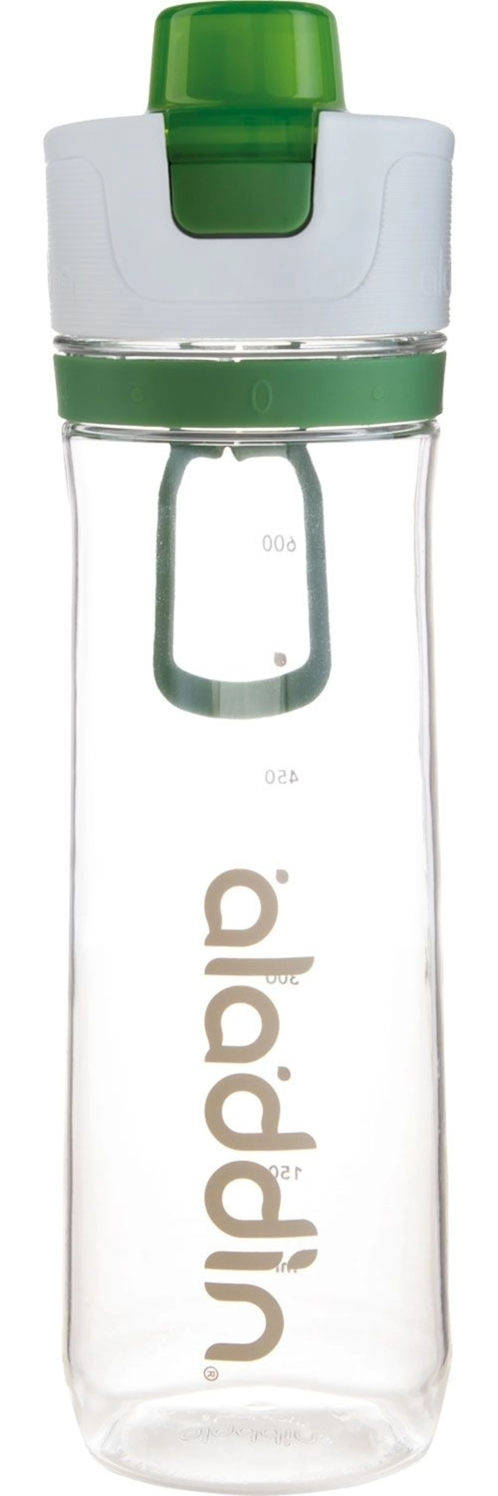 Aladdin Active Hydration Tracker Trinkflasche 0,8 Liter Grün