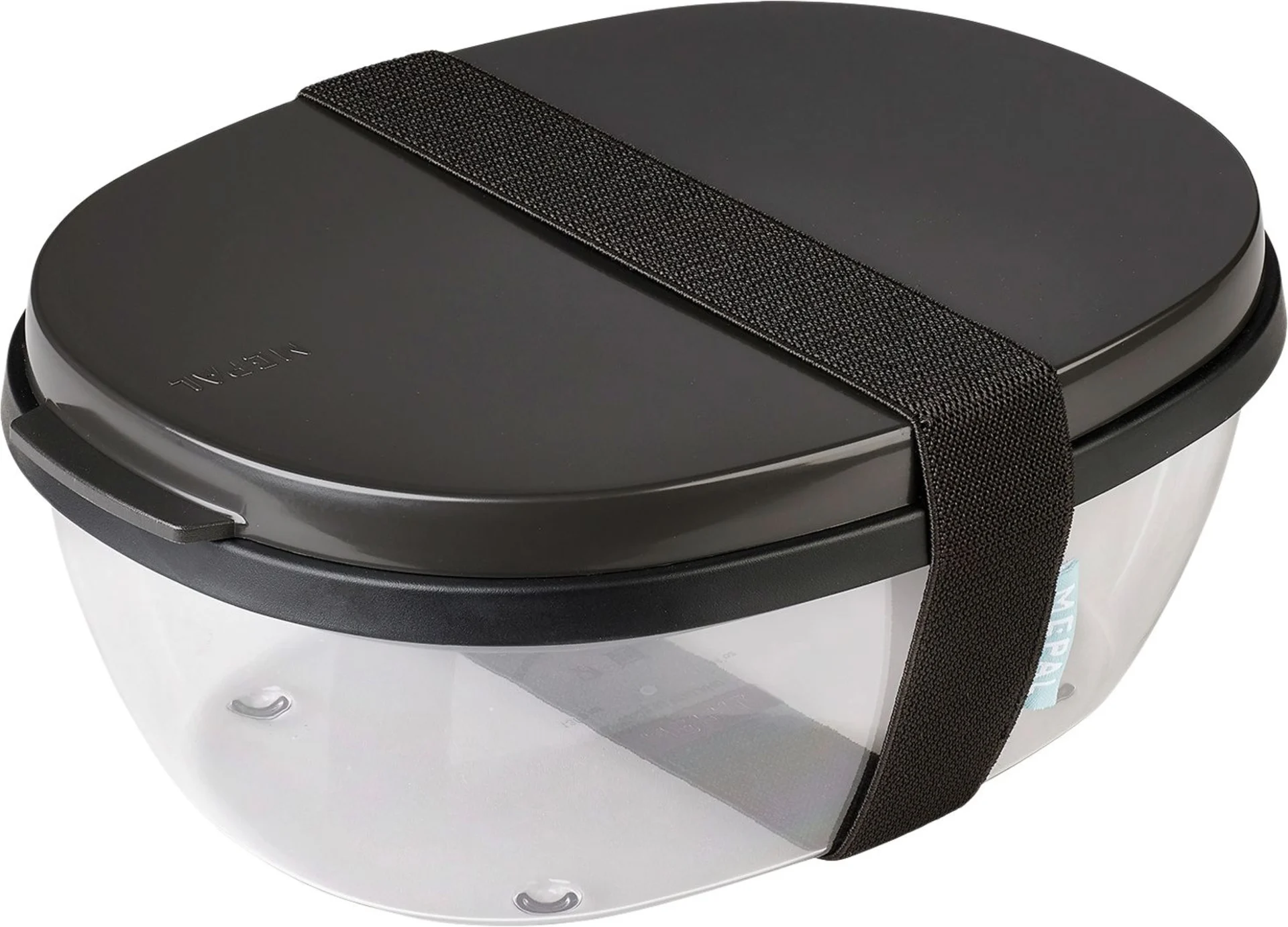 Mepal Salatbox ellipse nordic black