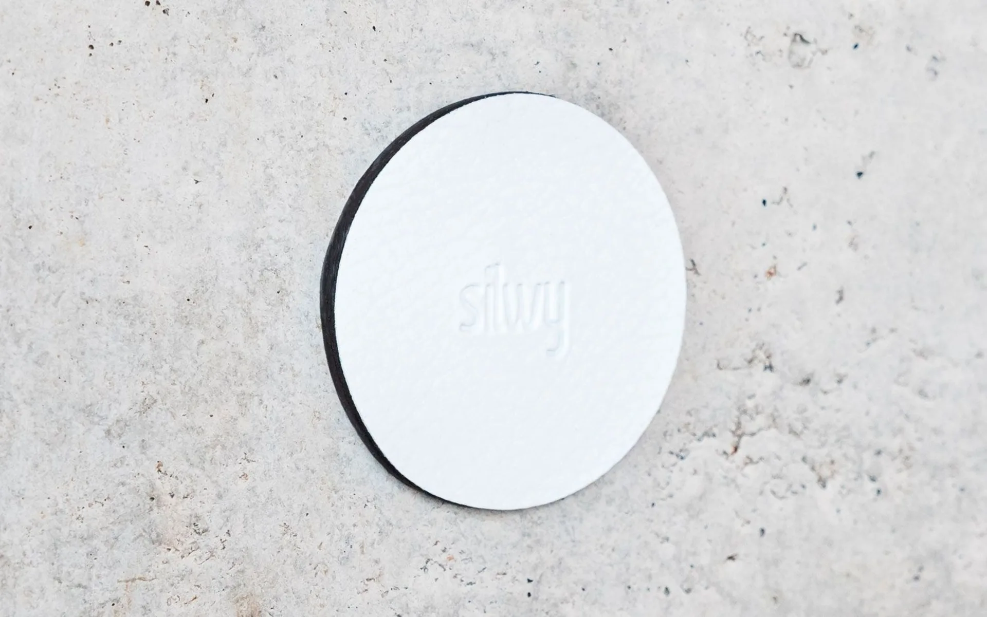 silwy® Pads en métal nano-gel pour crochets magnétiques Set de 4 blancs