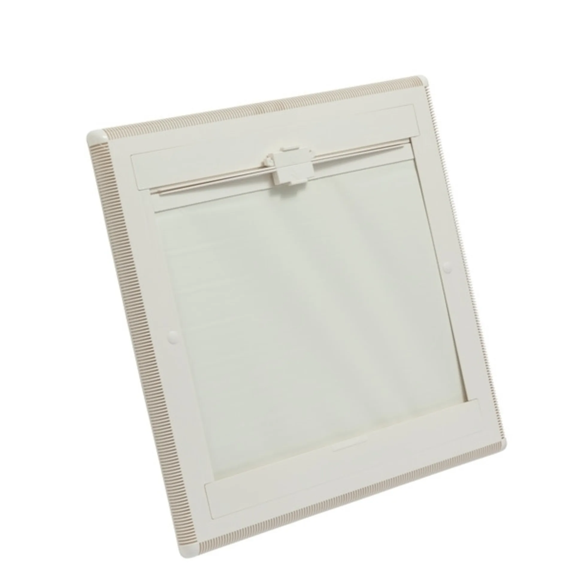 Dachhaube 400 x 400 mm - Milchglas - Mit Rollo und Moskitonetz