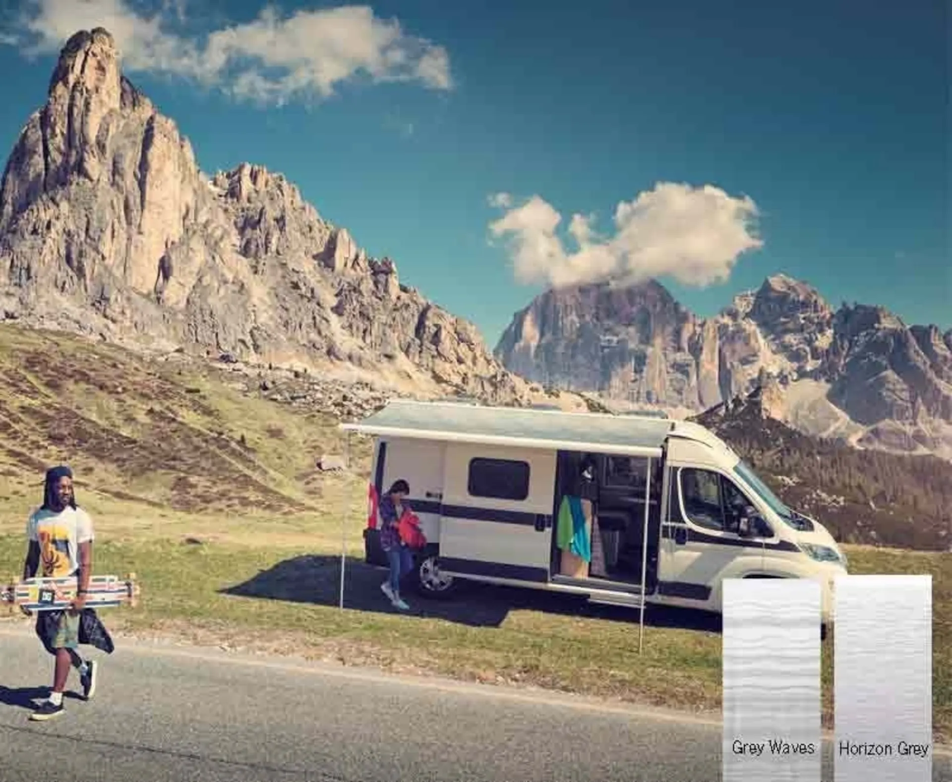 Dometic Perfect Roof 2000 Markise für Fiat Ducato / Peugeot Boxer, Citroen Jumper ab Baujahr 7/2006 mit 3.00 m Ausladung und Hohem Griff