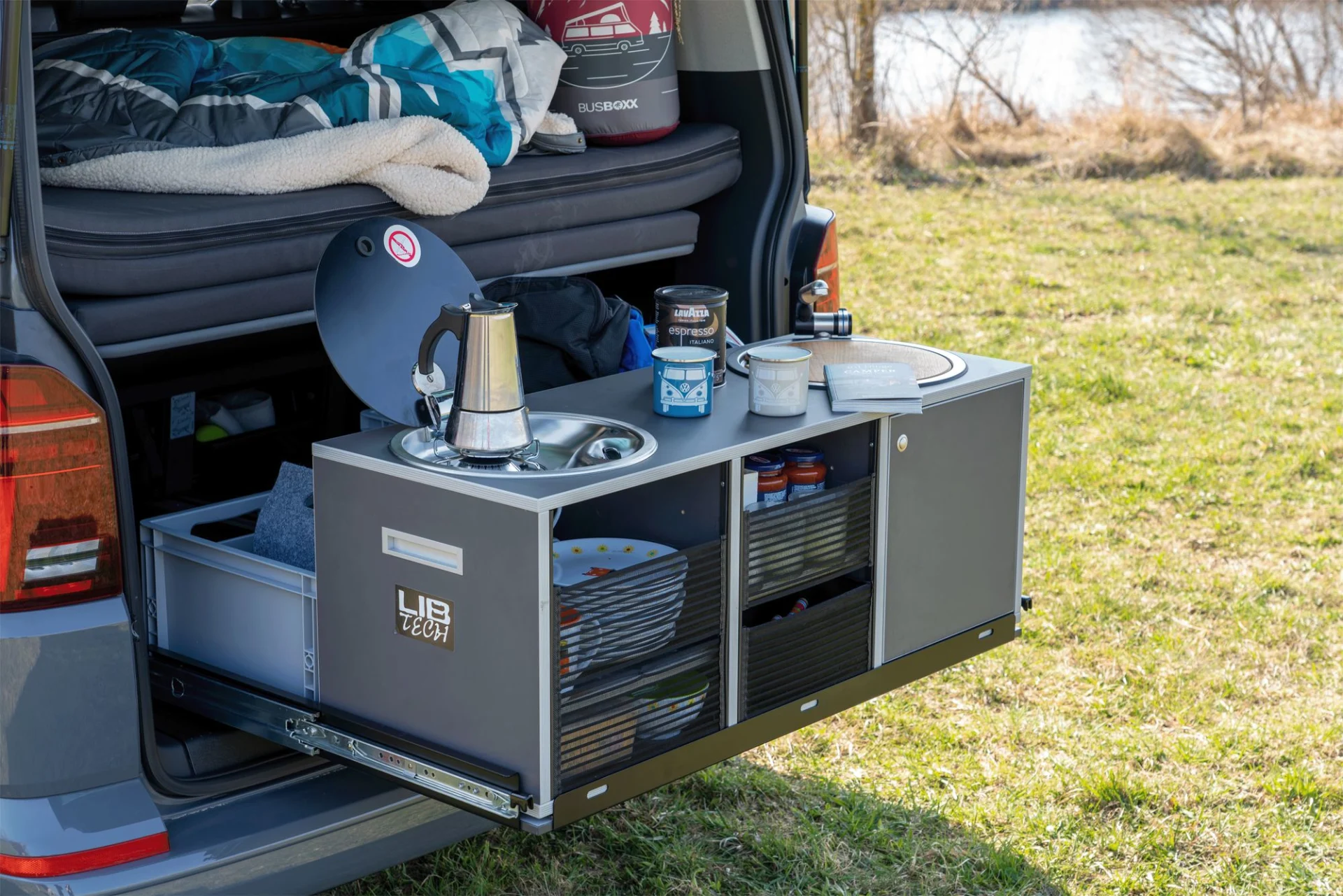 BusBoxx küchenBOXX cube Küchenmodul für Heckauszug Large