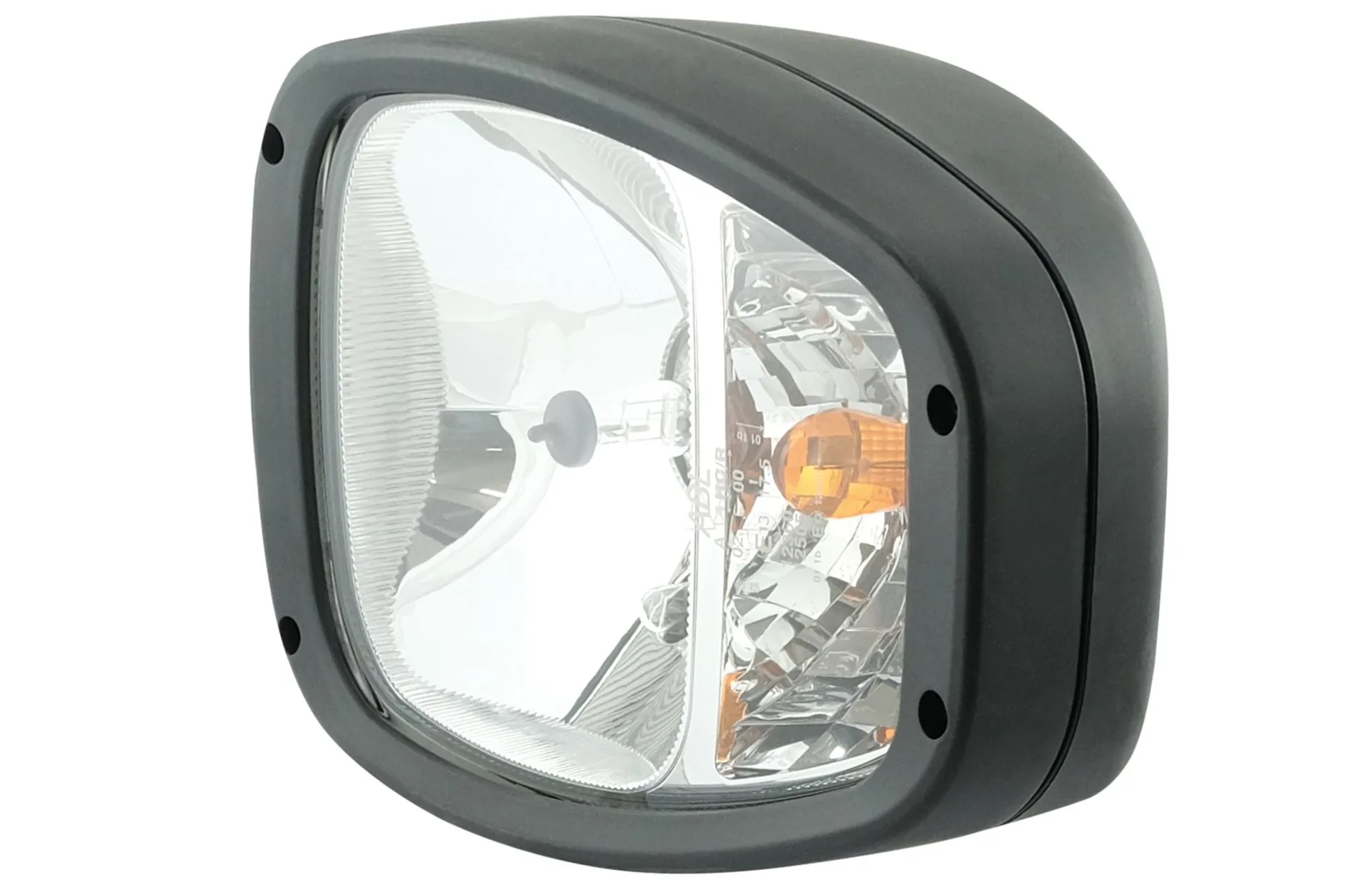 ABL - Halogen Aufbauscheinwerfer links 12 V Fern- und Abblendlicht (inkl. Blinker) Bef. Unten
