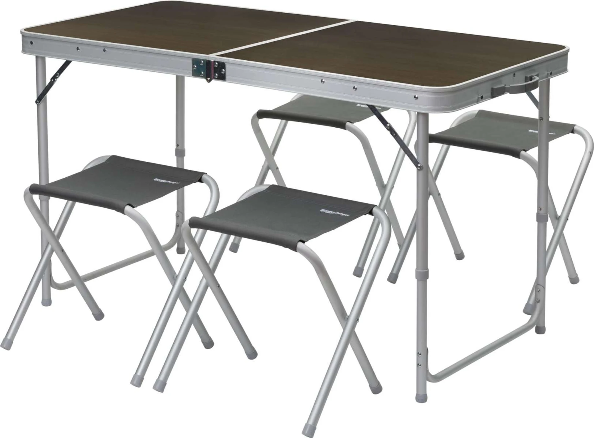 Berger Solo + 4 tabourets Table de pique-nique 60 x 120 cm