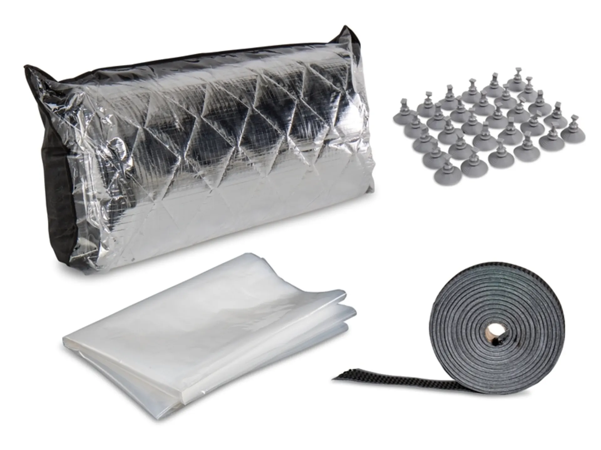 Carbest Thermomatte Do-it-yourself 7-lagig Grau/Silber