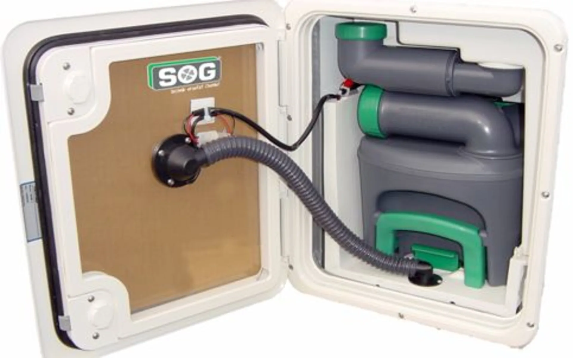 SOG I Typ D (C400) 12V Toilettenentlüftung Türvariante weiß