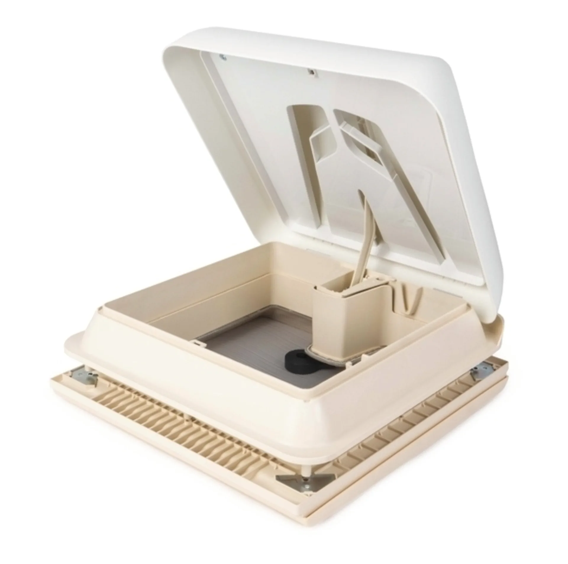 Lanterneau à manivelle Fiamma Vent 28x28cm en blanc