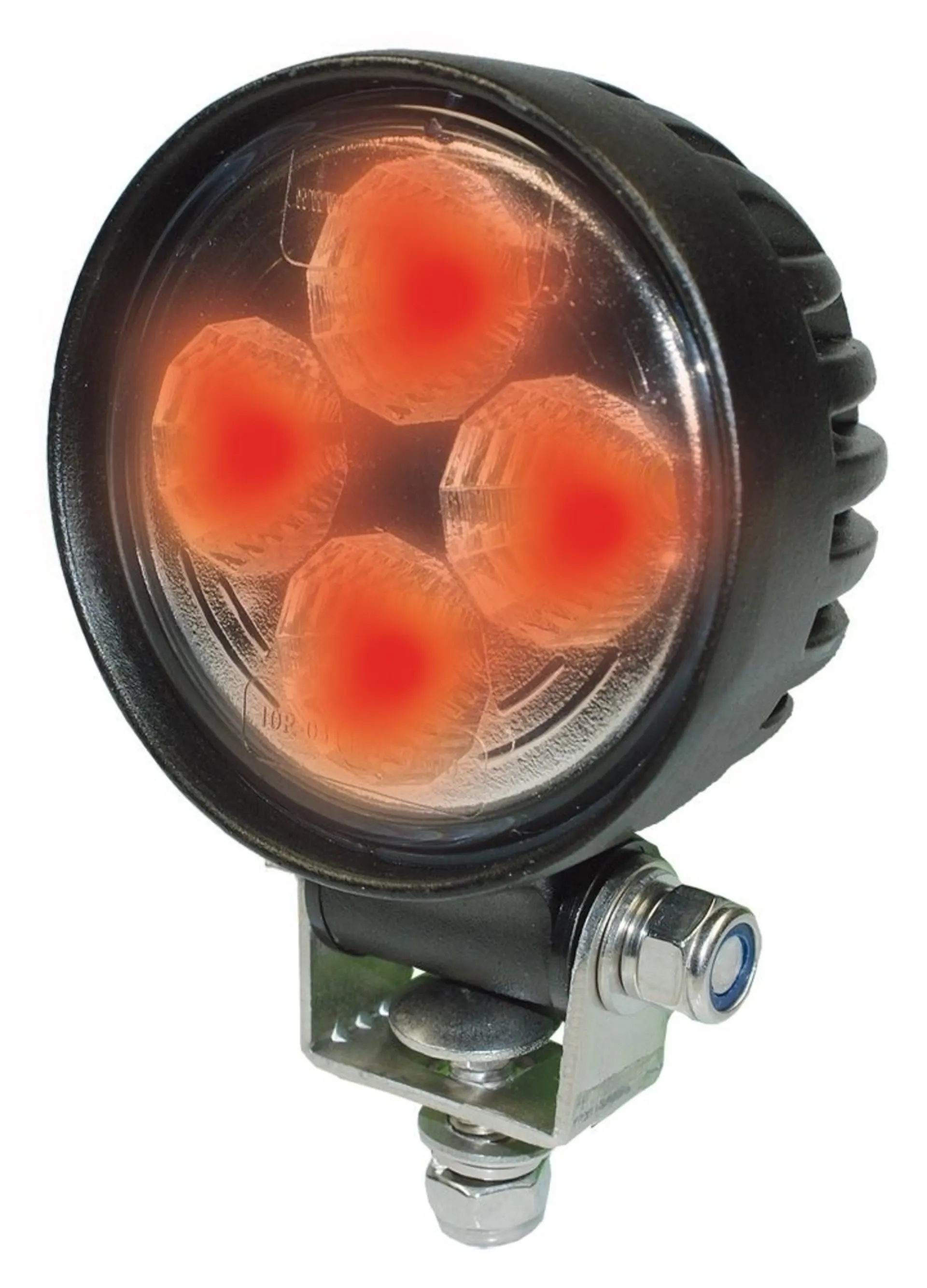 LED-Arbeitsscheinwer ROT 12/24 V ø 84 mm, 185 Lumen, 1’000 K, 12 W