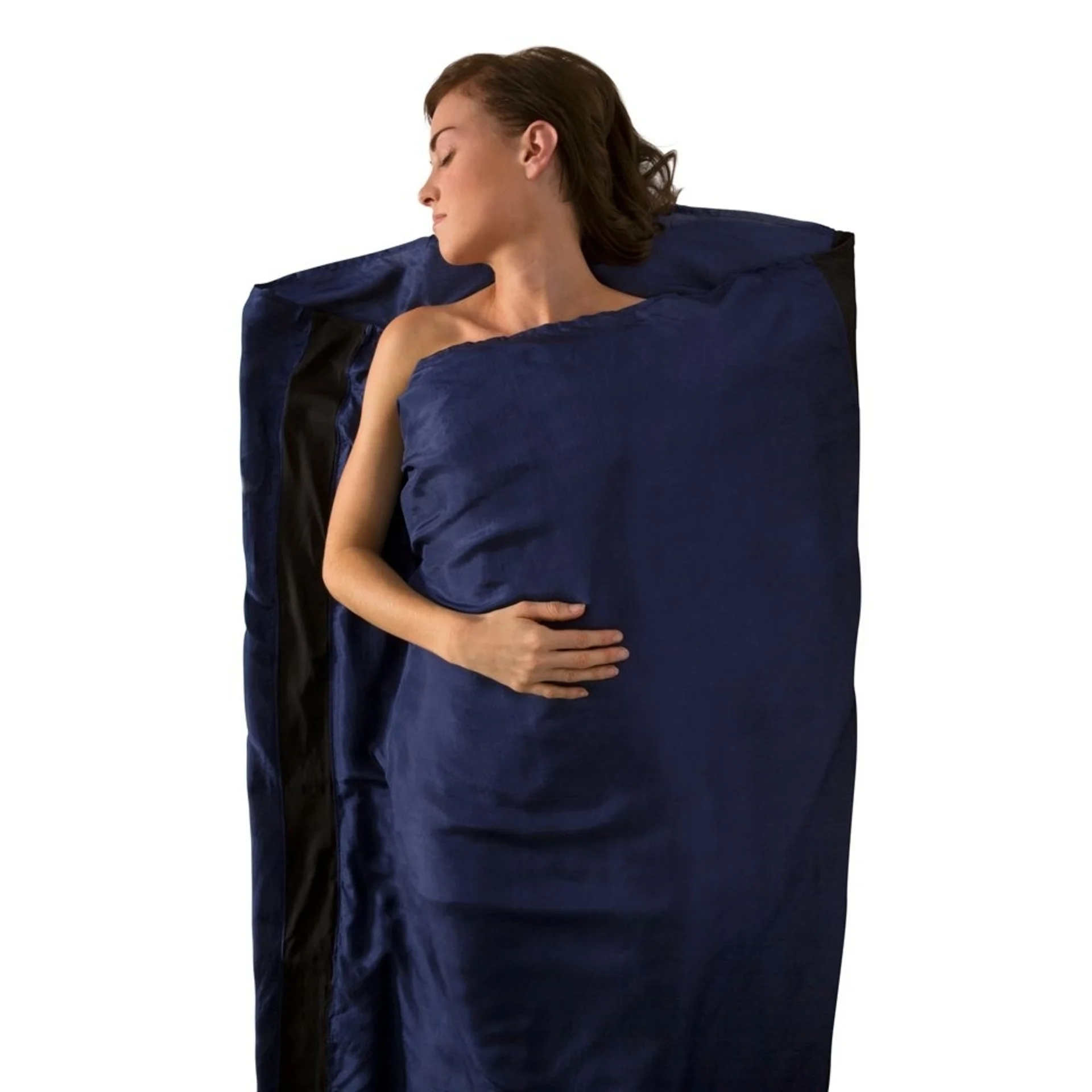 Sea to Summit Premium Stretch Silk Travel Liner Reiseschlafsack Inlett Long Navy blue