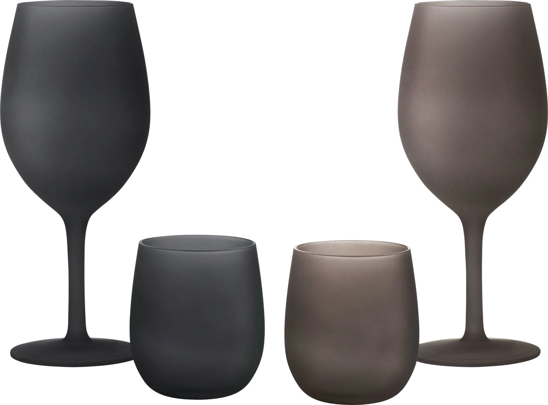 Brunner Set Wassergläser 2 Stück je 35 cl Brownsatin