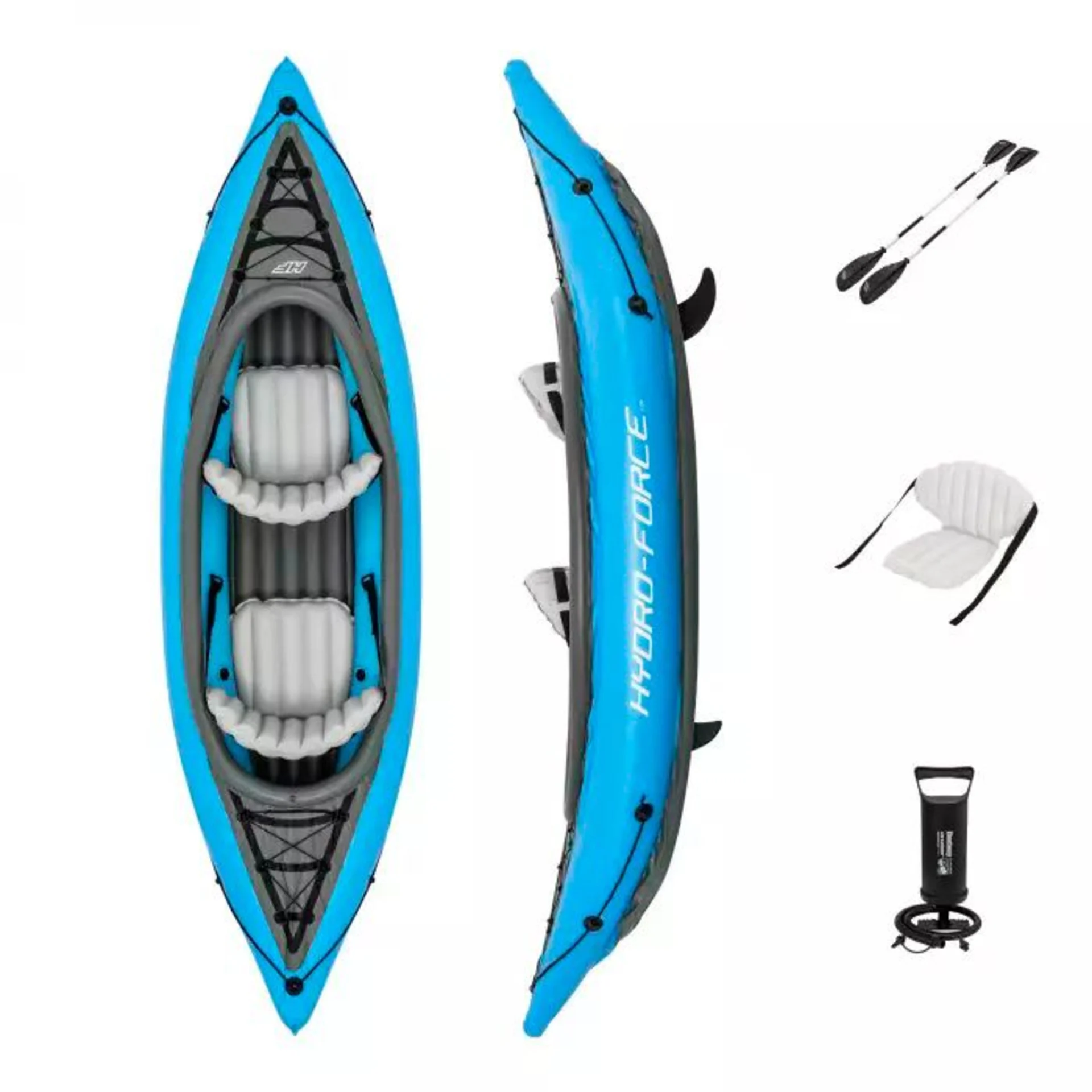 Bestway Hydro Force Kajak Set für 2 Personen Cove Champion X2 331 x 88 x 45 cm