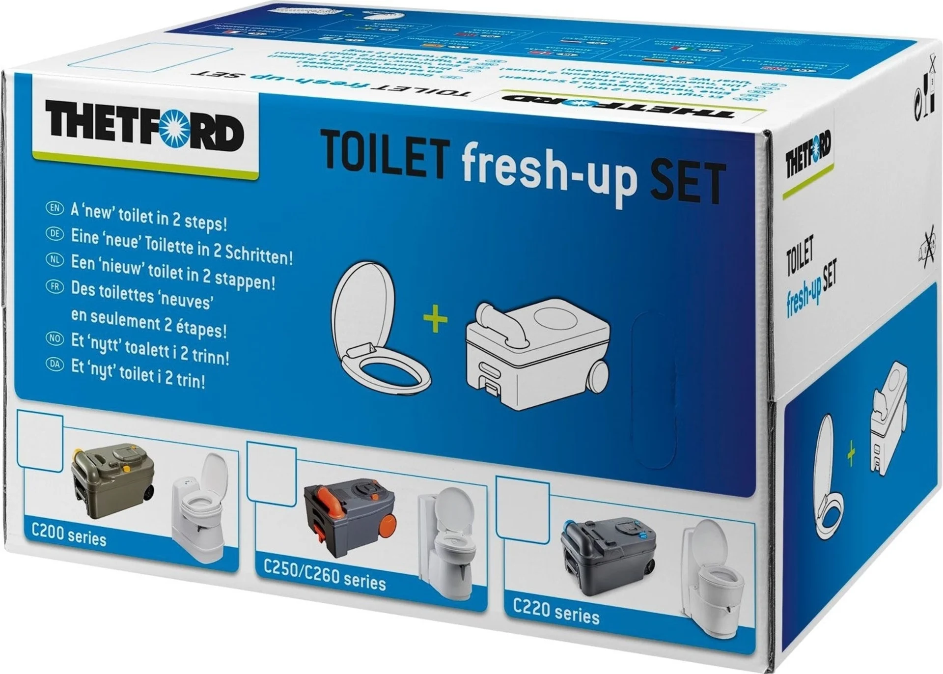 Thetford Fresh-Up Set C200 Serie Toiletten-Aufbereitungsset 2 teilig