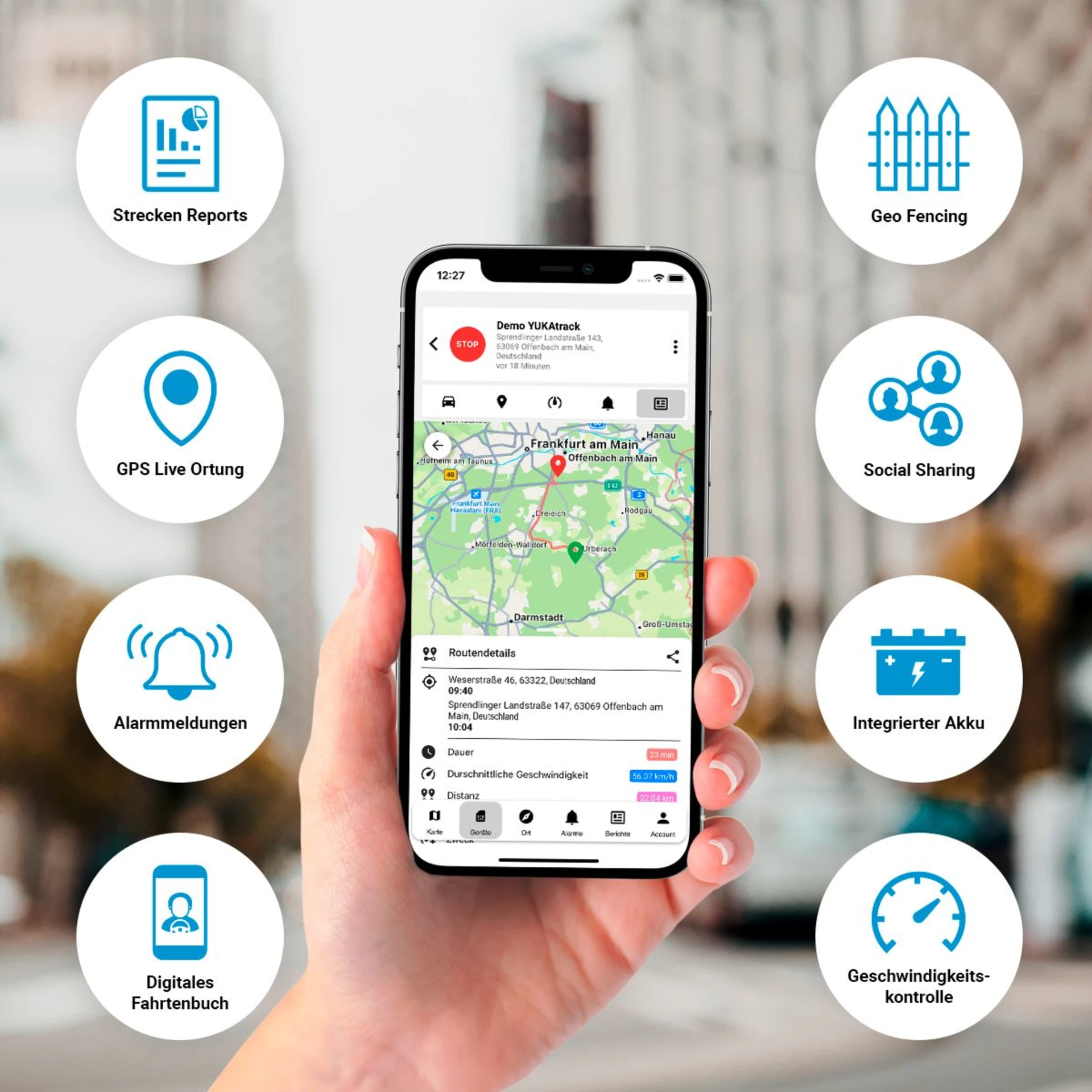 YUKAtrack easyWire GPS Ortung Europaweit mit SIM-Karte Datenflat