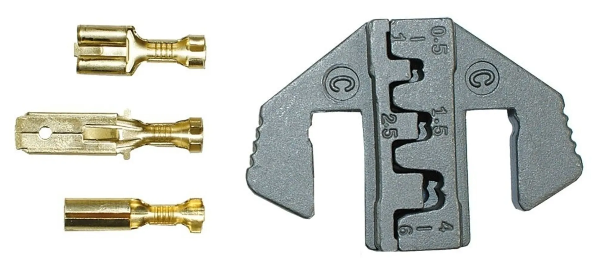 Rätschen-Presszange Set mit 5 Pressformen